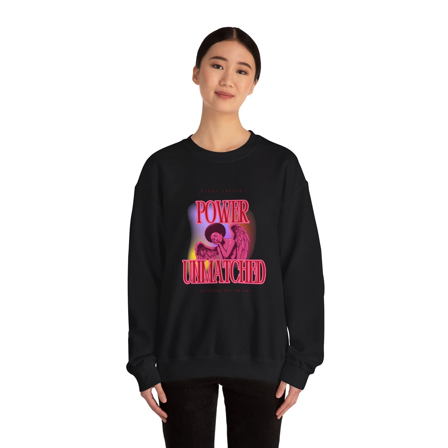 Power Unmatched - Unisex Heavy Blend™ Crewneck Sweatshirt - Comfortable Casual Wear for Every Occasion