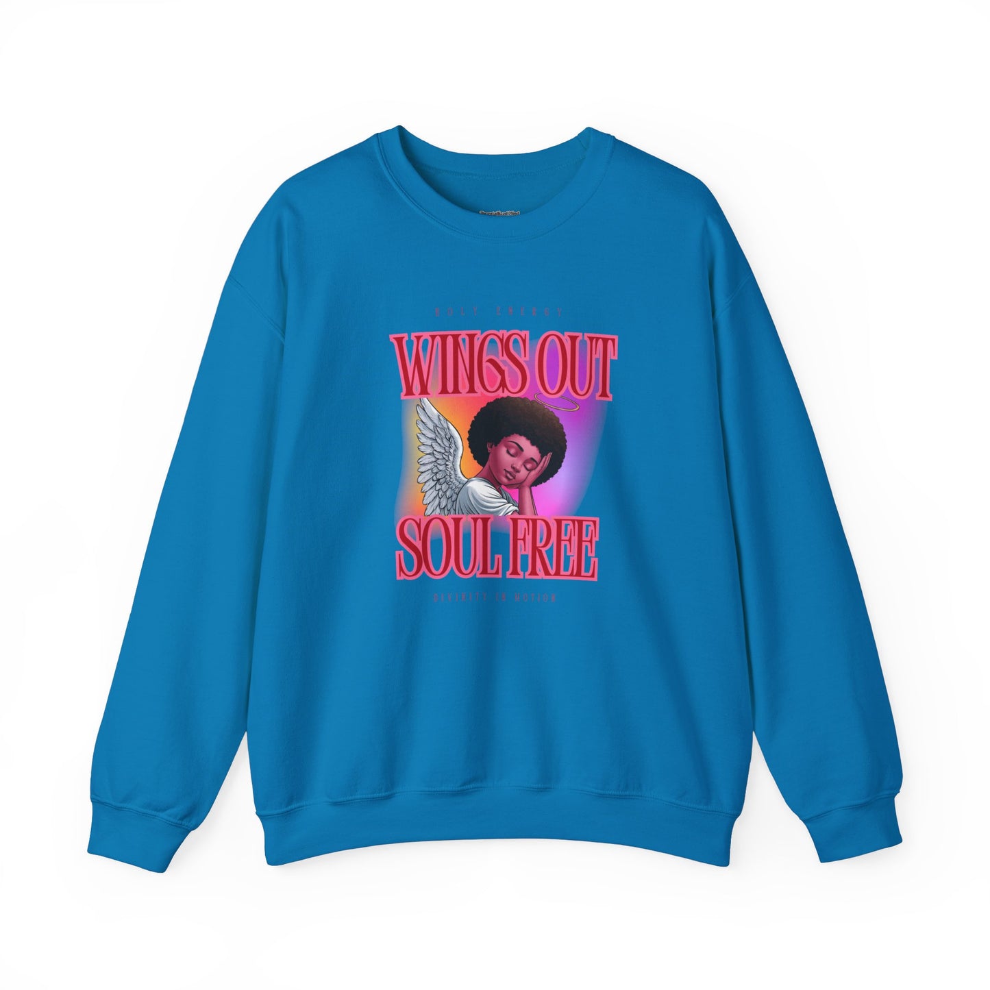Wings Out Doubts Gone Unisex Heavy Blend™ Crewneck Sweatshirt - Comfortable Casual Wear for Every Occasion