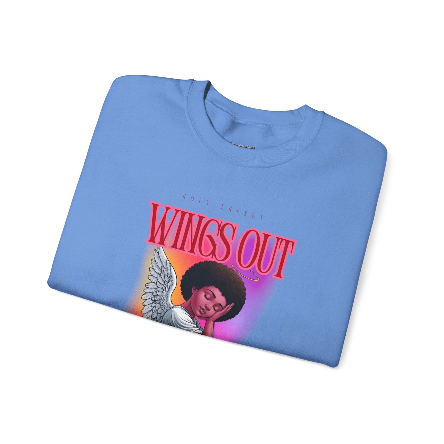Wings Out Doubts Gone Unisex Heavy Blend™ Crewneck Sweatshirt - Comfortable Casual Wear for Every Occasion