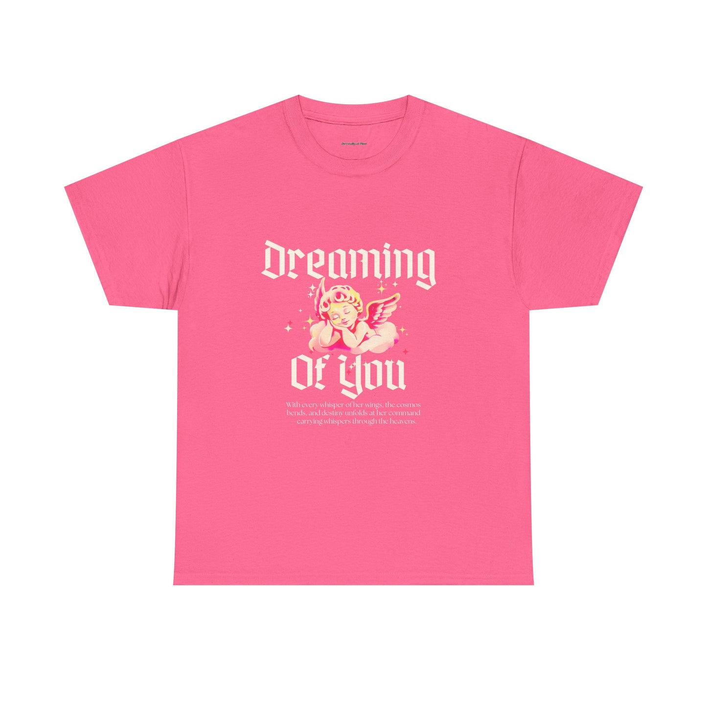 Dreamy Cupid Angel Unisex Heavy Cotton Tee - Inspirational Graphic T-Shirt