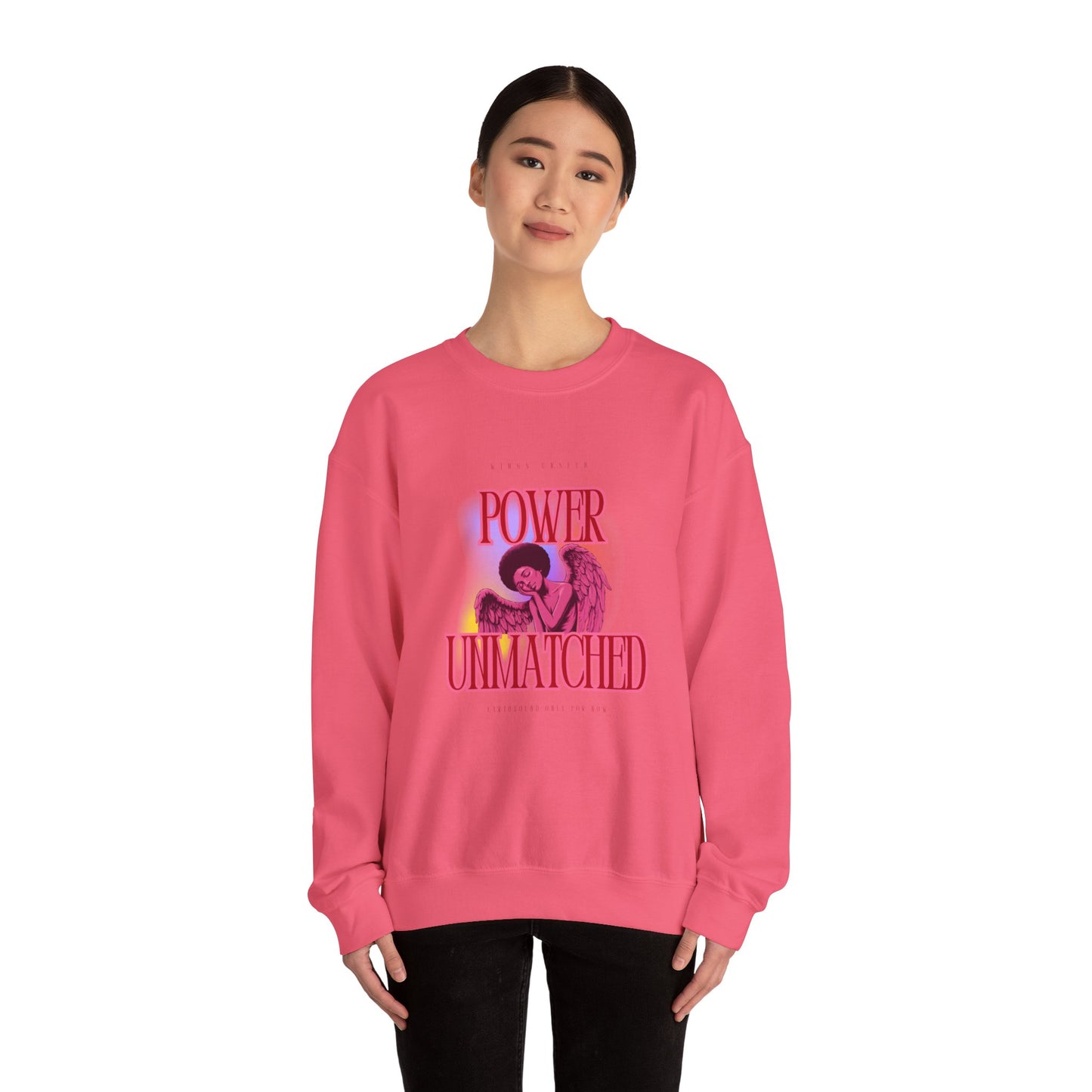 Power Unmatched - Unisex Heavy Blend™ Crewneck Sweatshirt - Comfortable Casual Wear for Every Occasion