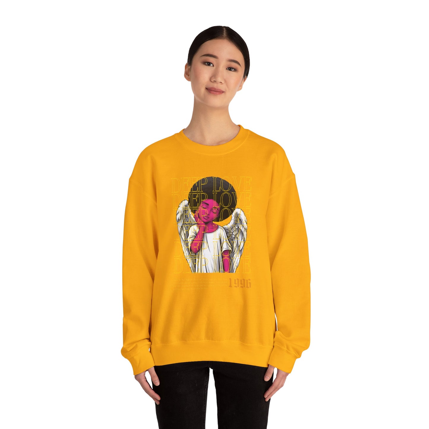 Deep Love Unisex Heavy Blend™ Crewneck Sweatshirt - Comfortable Casual Wear for Every Occasion