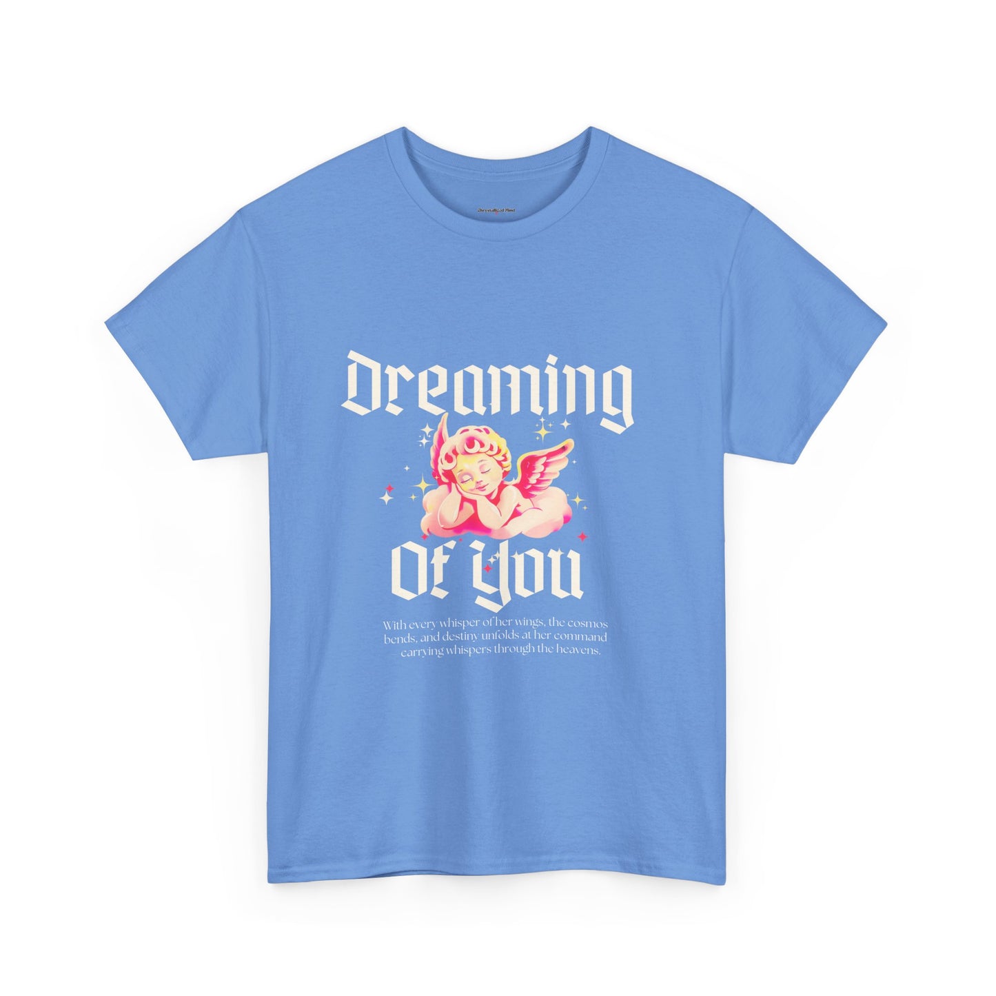 Dreamy Cupid Angel Unisex Heavy Cotton Tee - Inspirational Graphic T-Shirt