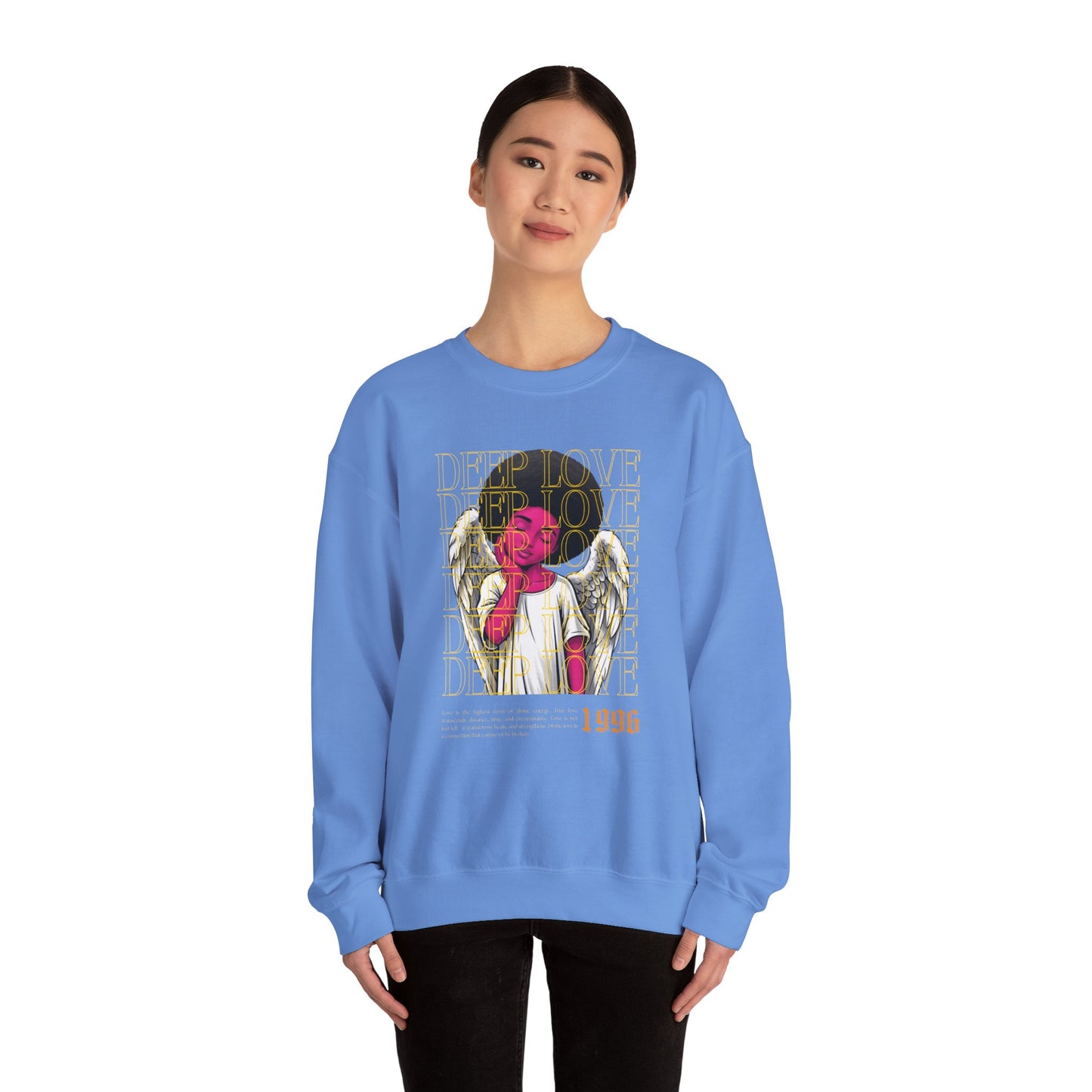 Deep Love Unisex Heavy Blend™ Crewneck Sweatshirt - Comfortable Casual Wear for Every Occasion