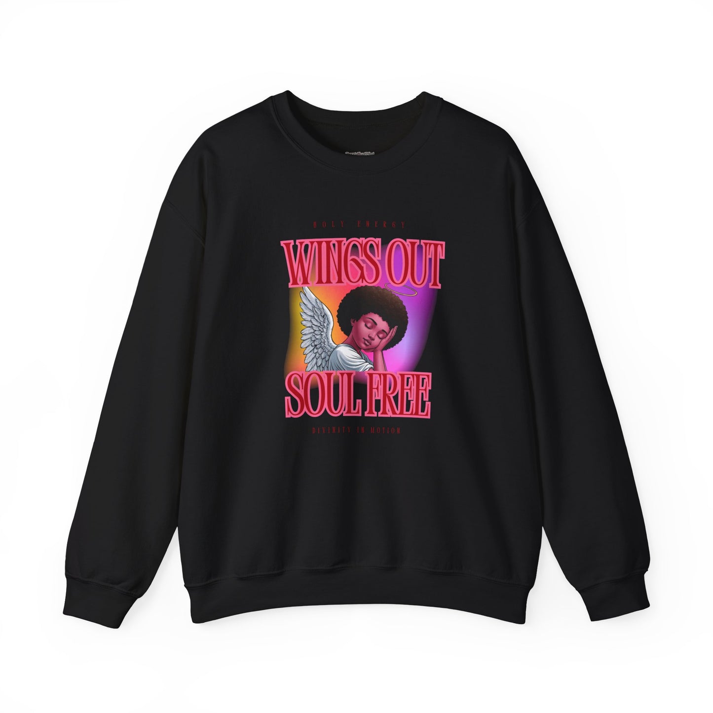 Wings Out Doubts Gone Unisex Heavy Blend™ Crewneck Sweatshirt - Comfortable Casual Wear for Every Occasion
