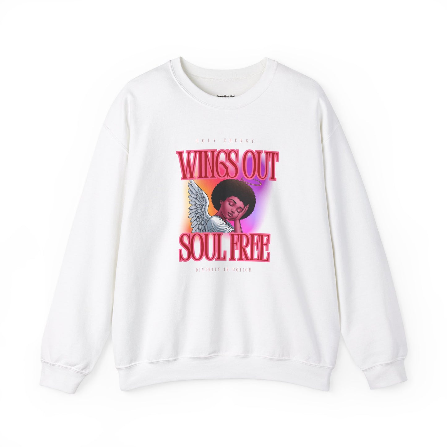 Wings Out Doubts Gone Unisex Heavy Blend™ Crewneck Sweatshirt - Comfortable Casual Wear for Every Occasion