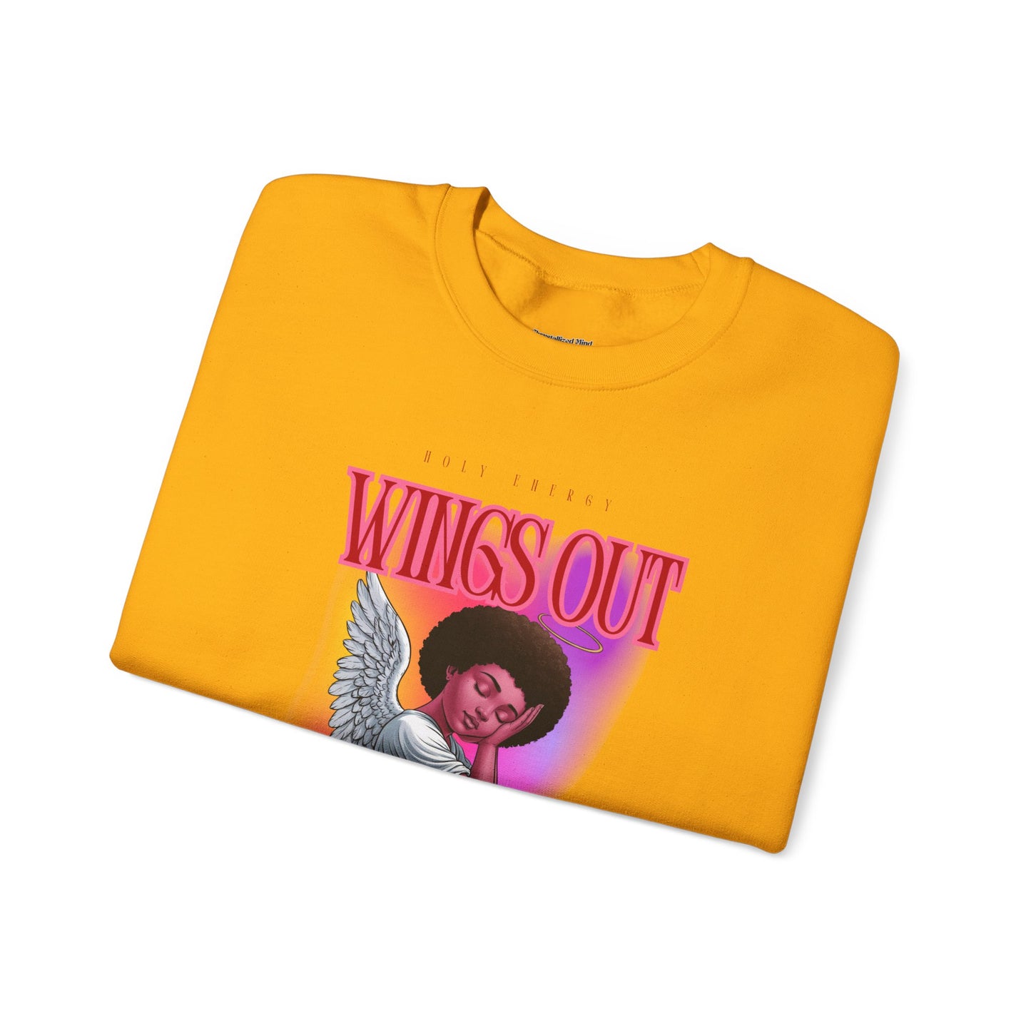 Wings Out Doubts Gone Unisex Heavy Blend™ Crewneck Sweatshirt - Comfortable Casual Wear for Every Occasion