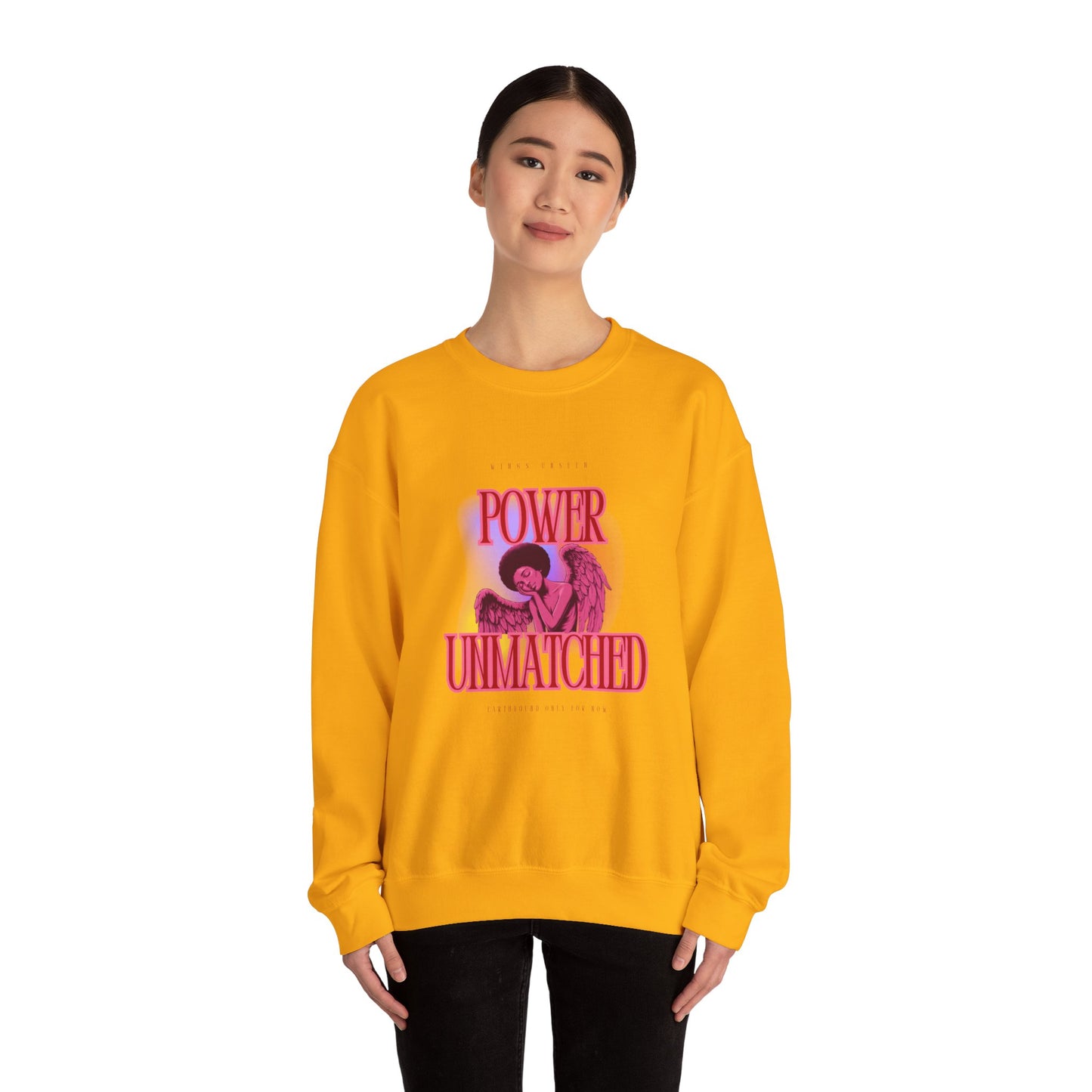 Power Unmatched - Unisex Heavy Blend™ Crewneck Sweatshirt - Comfortable Casual Wear for Every Occasion
