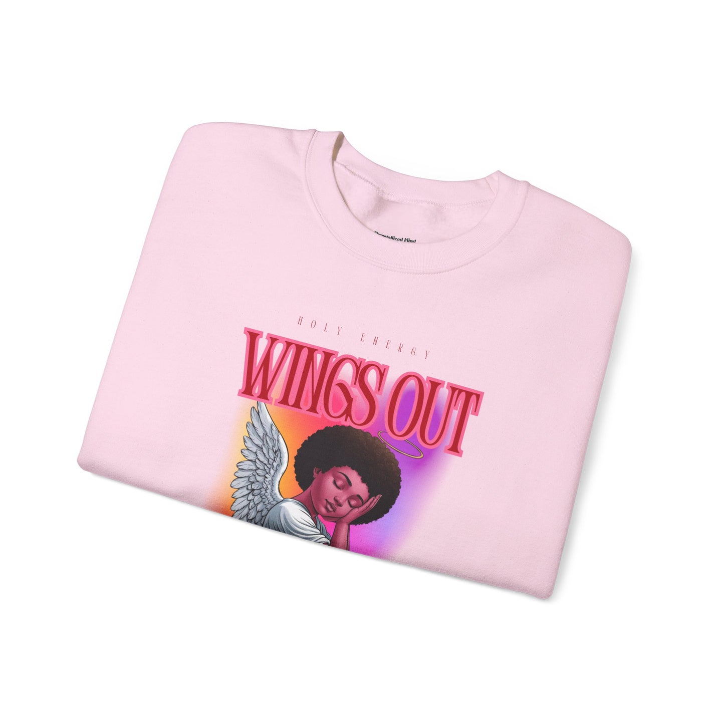Wings Out Doubts Gone Unisex Heavy Blend™ Crewneck Sweatshirt - Comfortable Casual Wear for Every Occasion