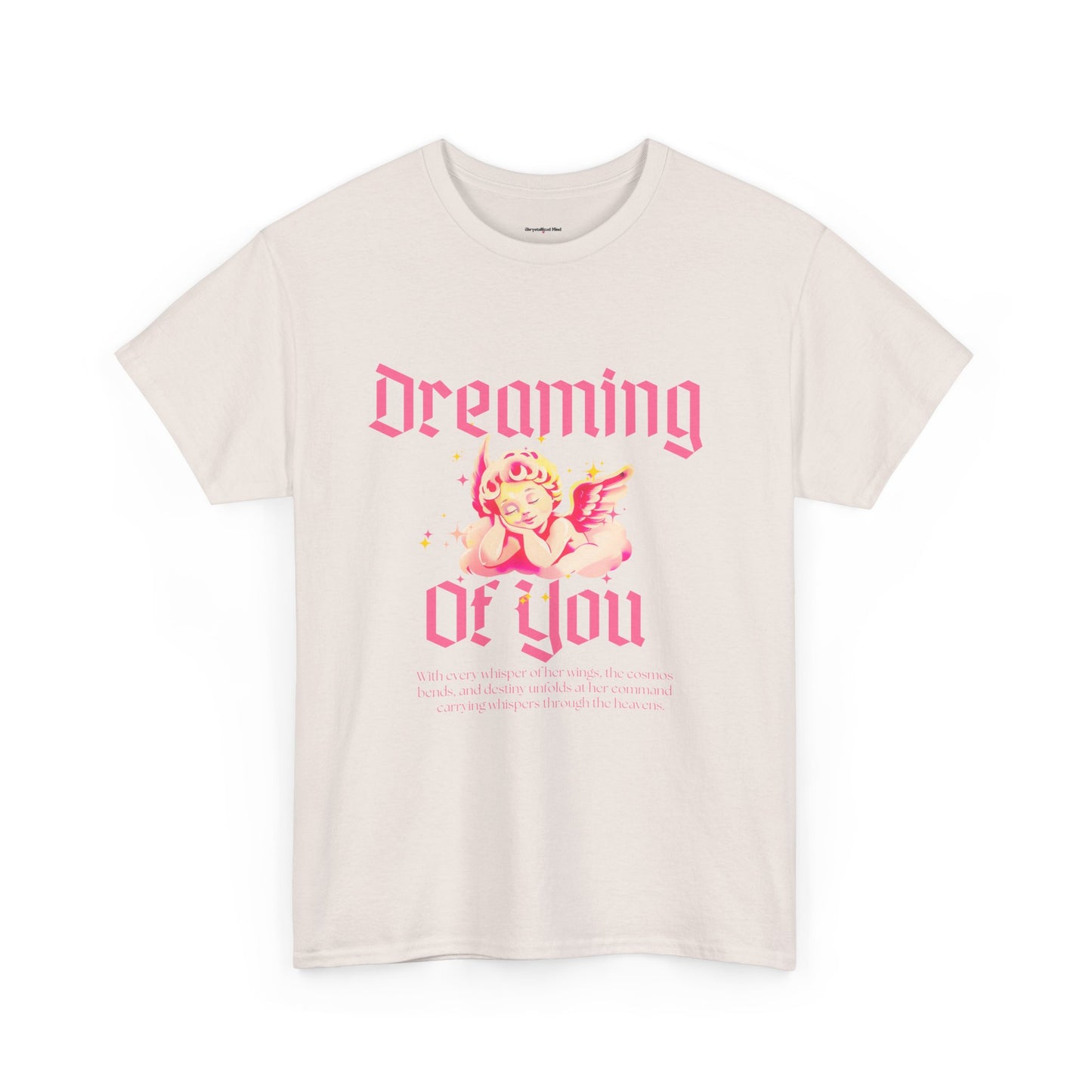 Dreamy Cupid Angel Unisex Heavy Cotton Tee - Inspirational Graphic T-Shirt