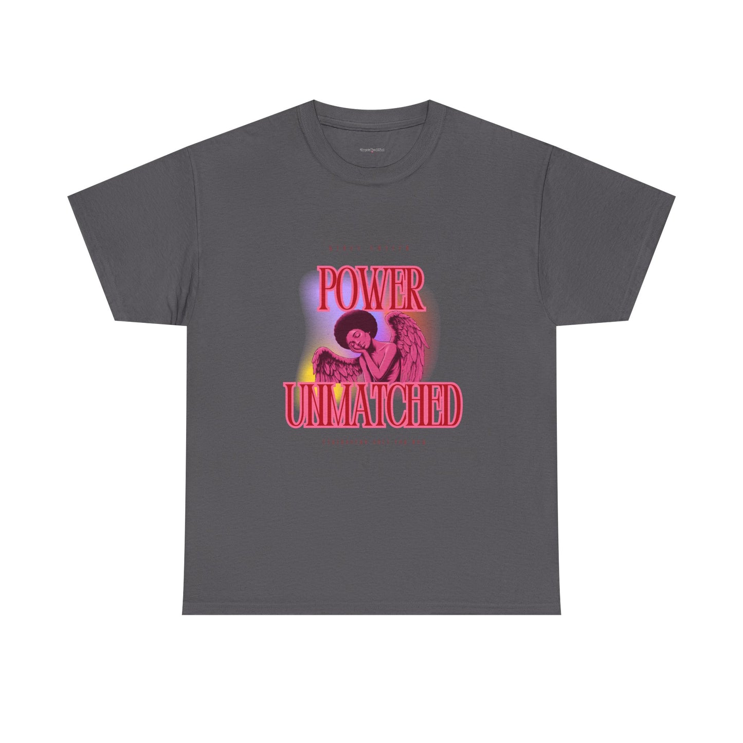 Power Unmatched- Unisex Heavy Cotton Tee - Inspirational Graphic T-Shirt
