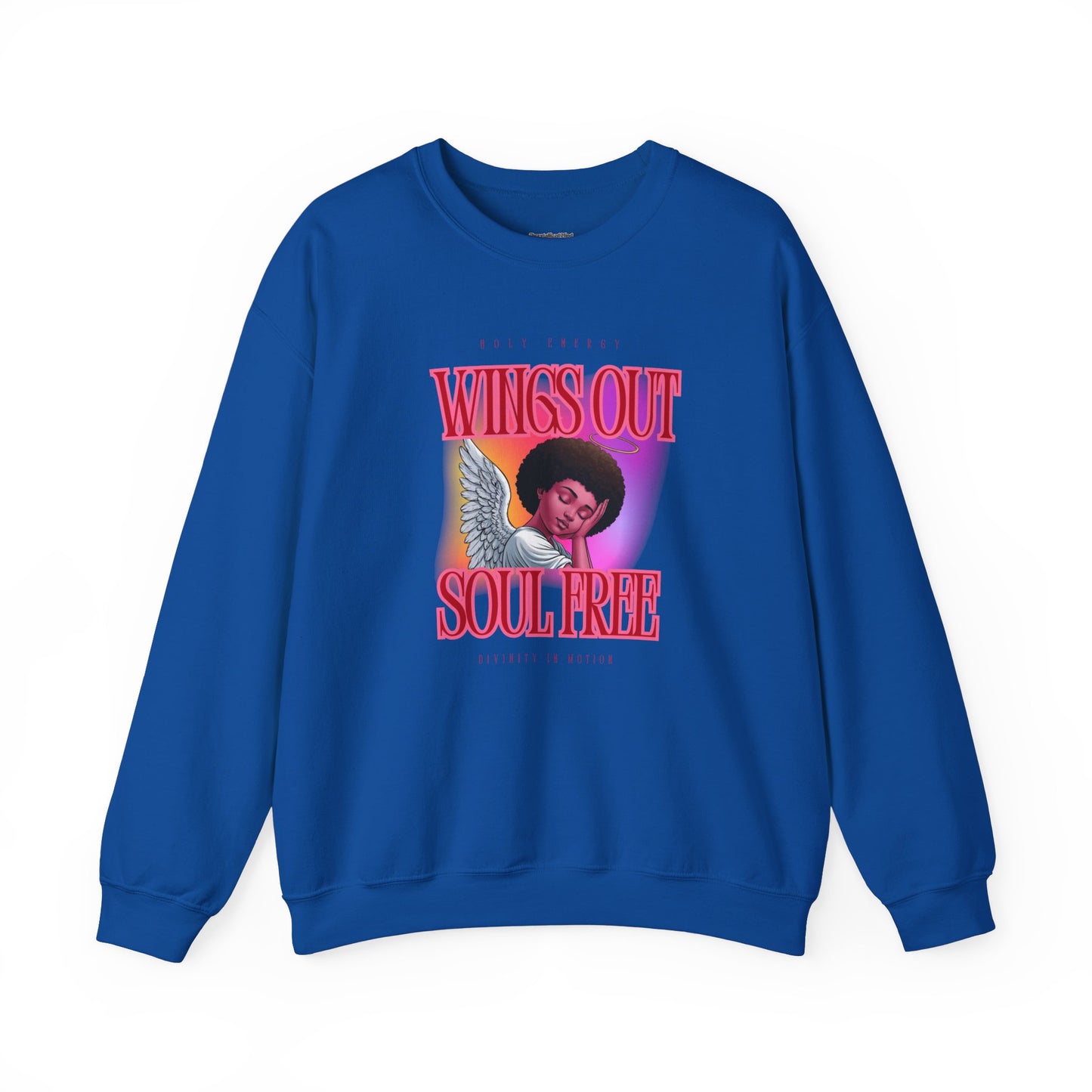 Wings Out Doubts Gone Unisex Heavy Blend™ Crewneck Sweatshirt - Comfortable Casual Wear for Every Occasion