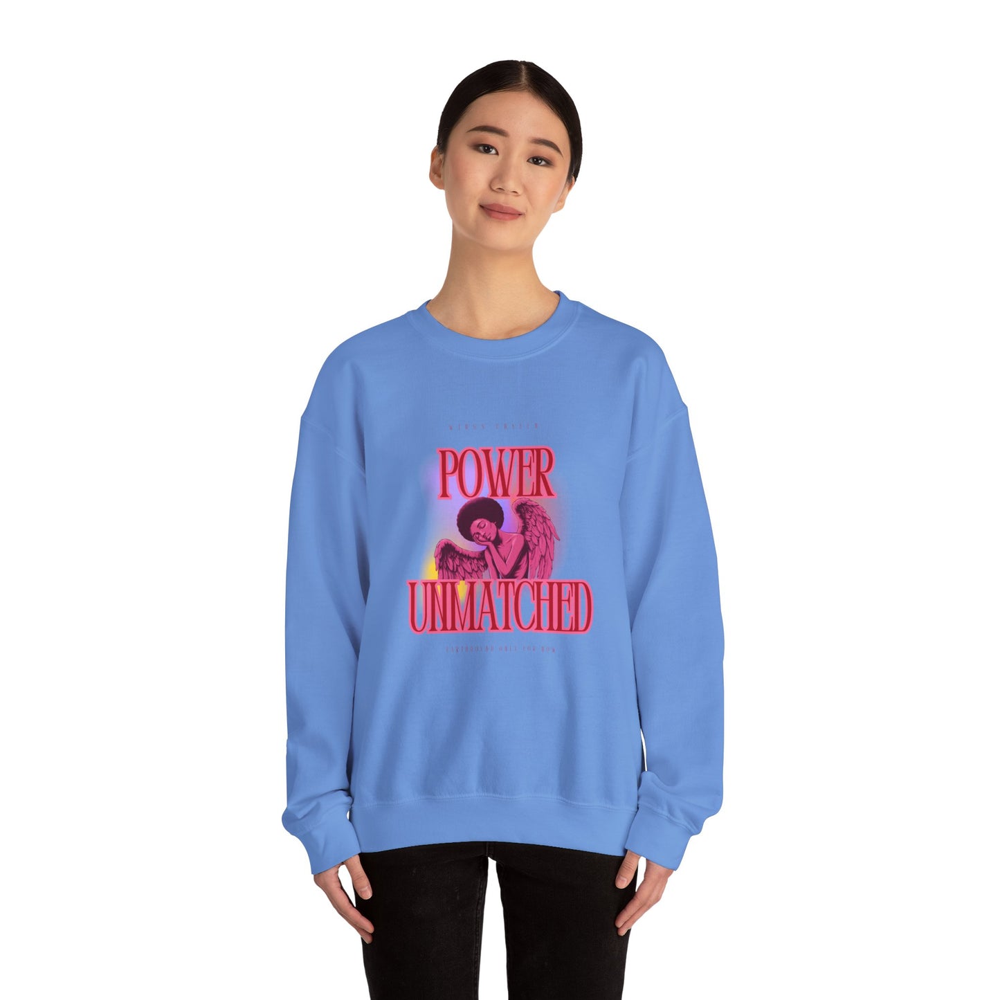 Power Unmatched - Unisex Heavy Blend™ Crewneck Sweatshirt - Comfortable Casual Wear for Every Occasion
