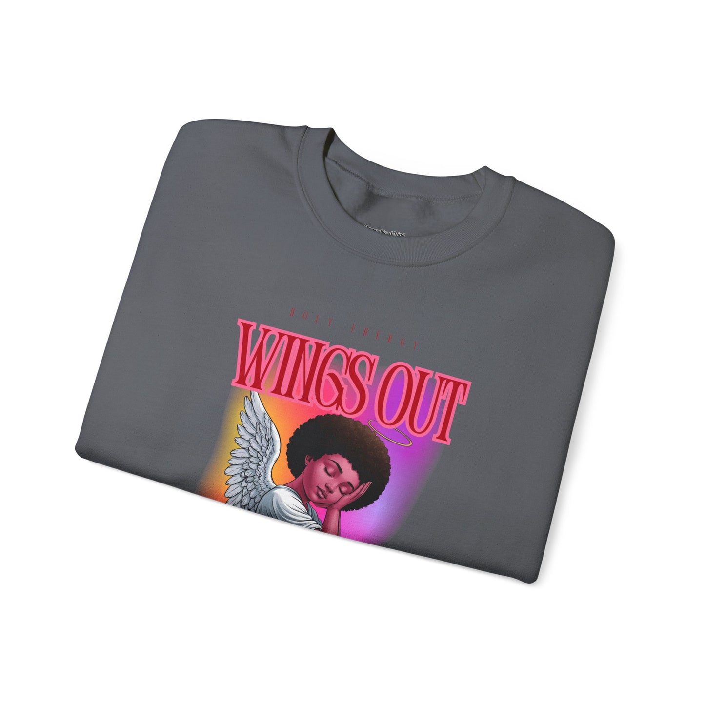 Wings Out Doubts Gone Unisex Heavy Blend™ Crewneck Sweatshirt - Comfortable Casual Wear for Every Occasion