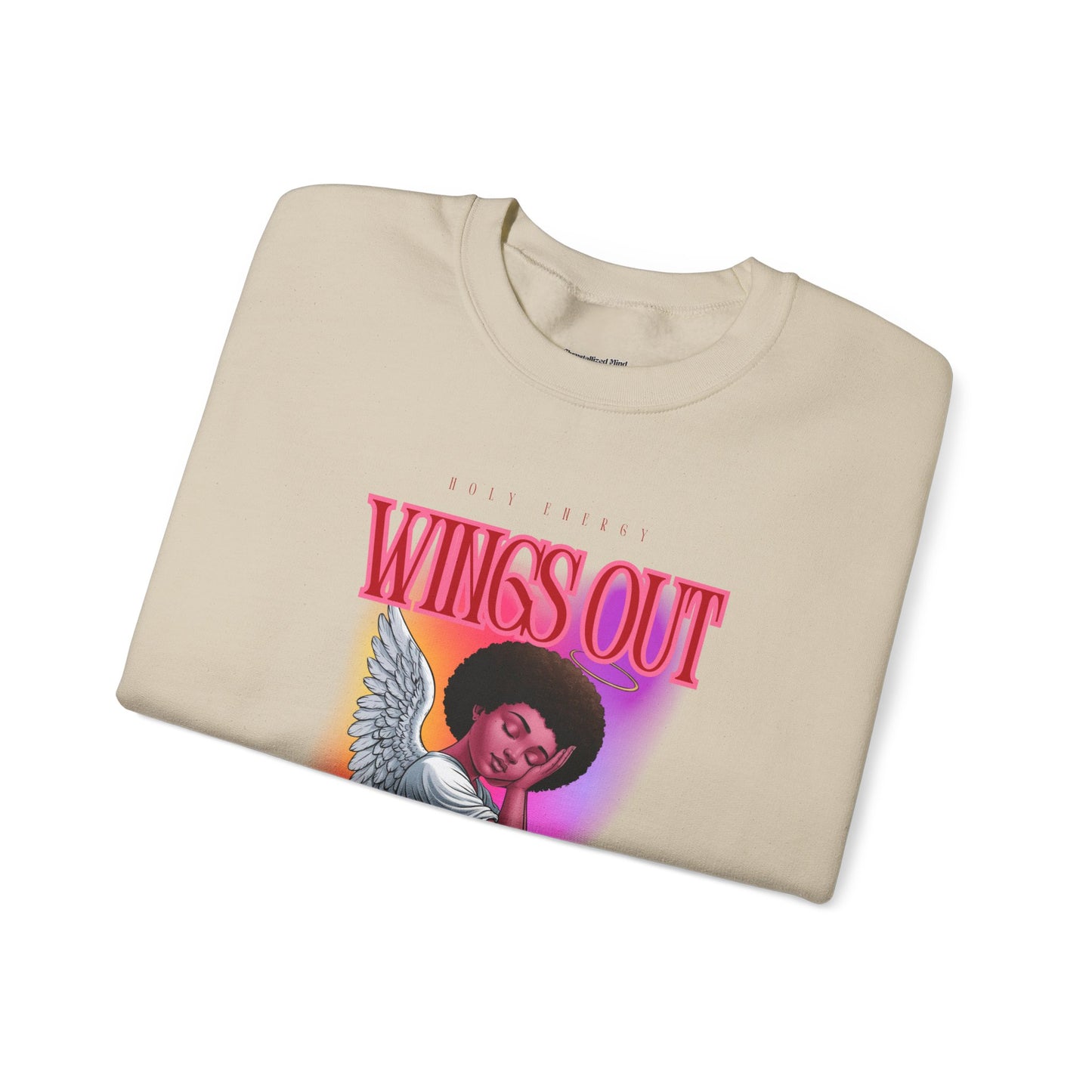 Wings Out Doubts Gone Unisex Heavy Blend™ Crewneck Sweatshirt - Comfortable Casual Wear for Every Occasion