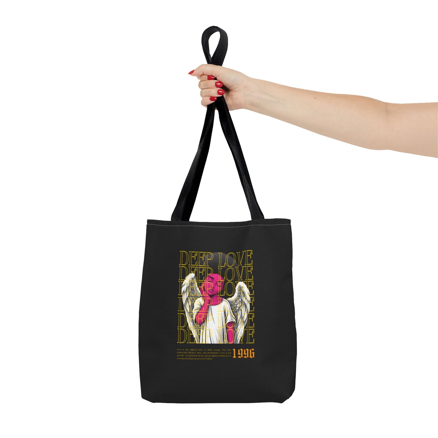 Deep Love Winged Angel Tote Bag - Stylish & Inspirational Everyday Carry