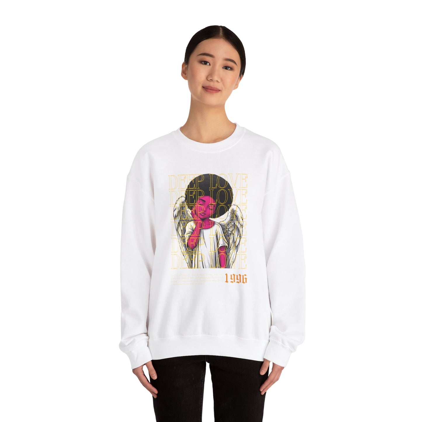 Deep Love Unisex Heavy Blend™ Crewneck Sweatshirt - Comfortable Casual Wear for Every Occasion
