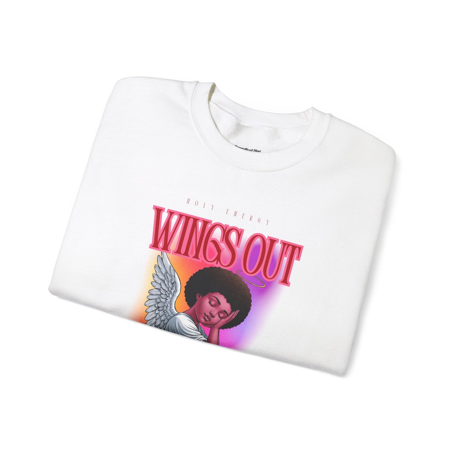 Wings Out Doubts Gone Unisex Heavy Blend™ Crewneck Sweatshirt - Comfortable Casual Wear for Every Occasion
