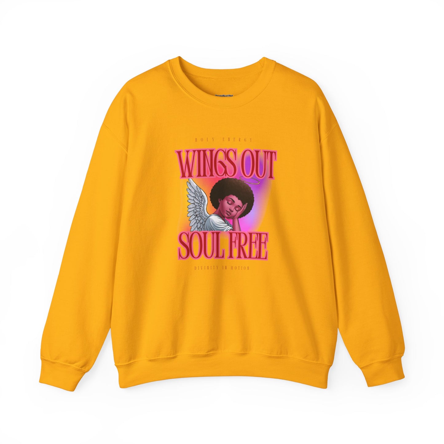 Wings Out Doubts Gone Unisex Heavy Blend™ Crewneck Sweatshirt - Comfortable Casual Wear for Every Occasion