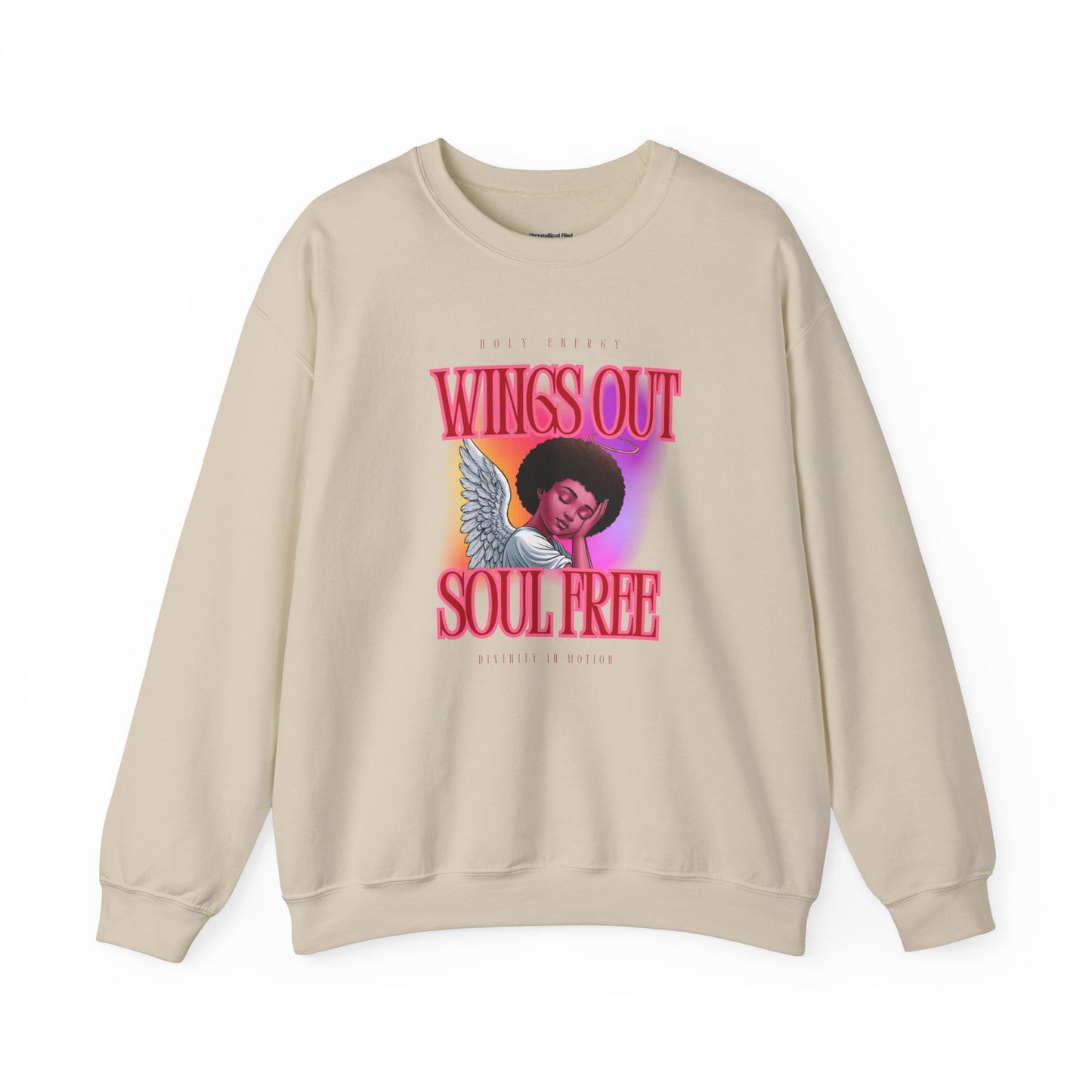 Wings Out Doubts Gone Unisex Heavy Blend™ Crewneck Sweatshirt - Comfortable Casual Wear for Every Occasion