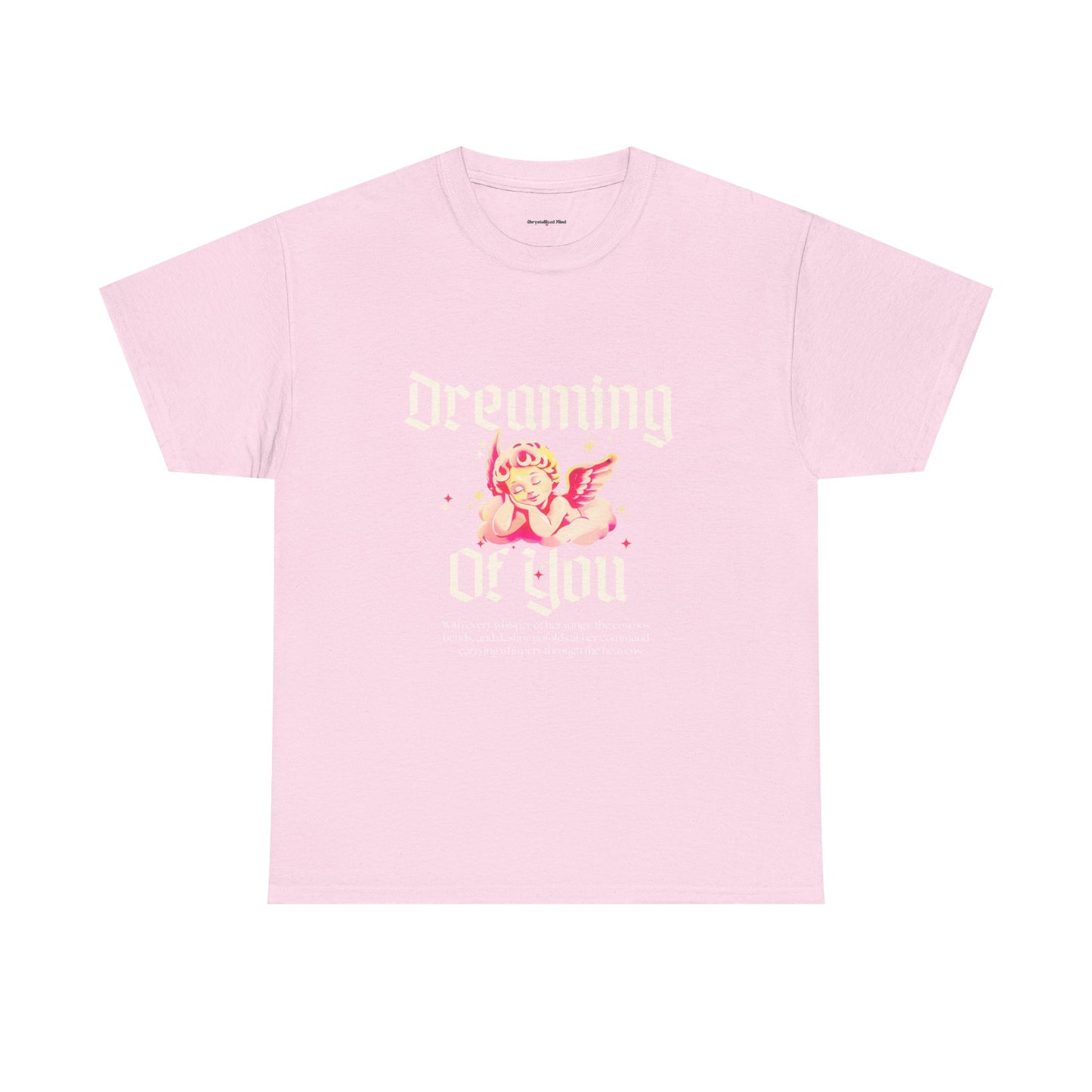 Dreamy Cupid Angel Unisex Heavy Cotton Tee - Inspirational Graphic T-Shirt