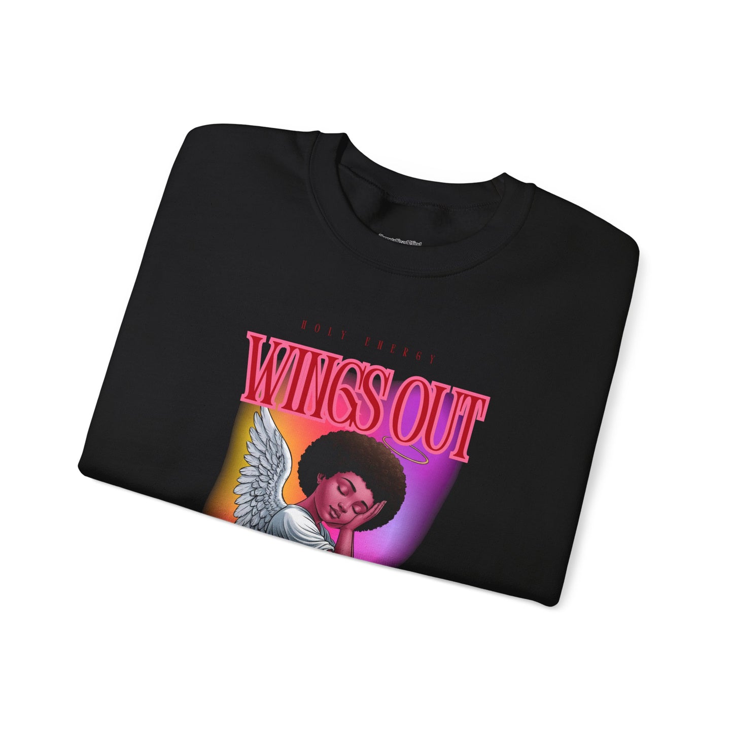 Wings Out Doubts Gone Unisex Heavy Blend™ Crewneck Sweatshirt - Comfortable Casual Wear for Every Occasion
