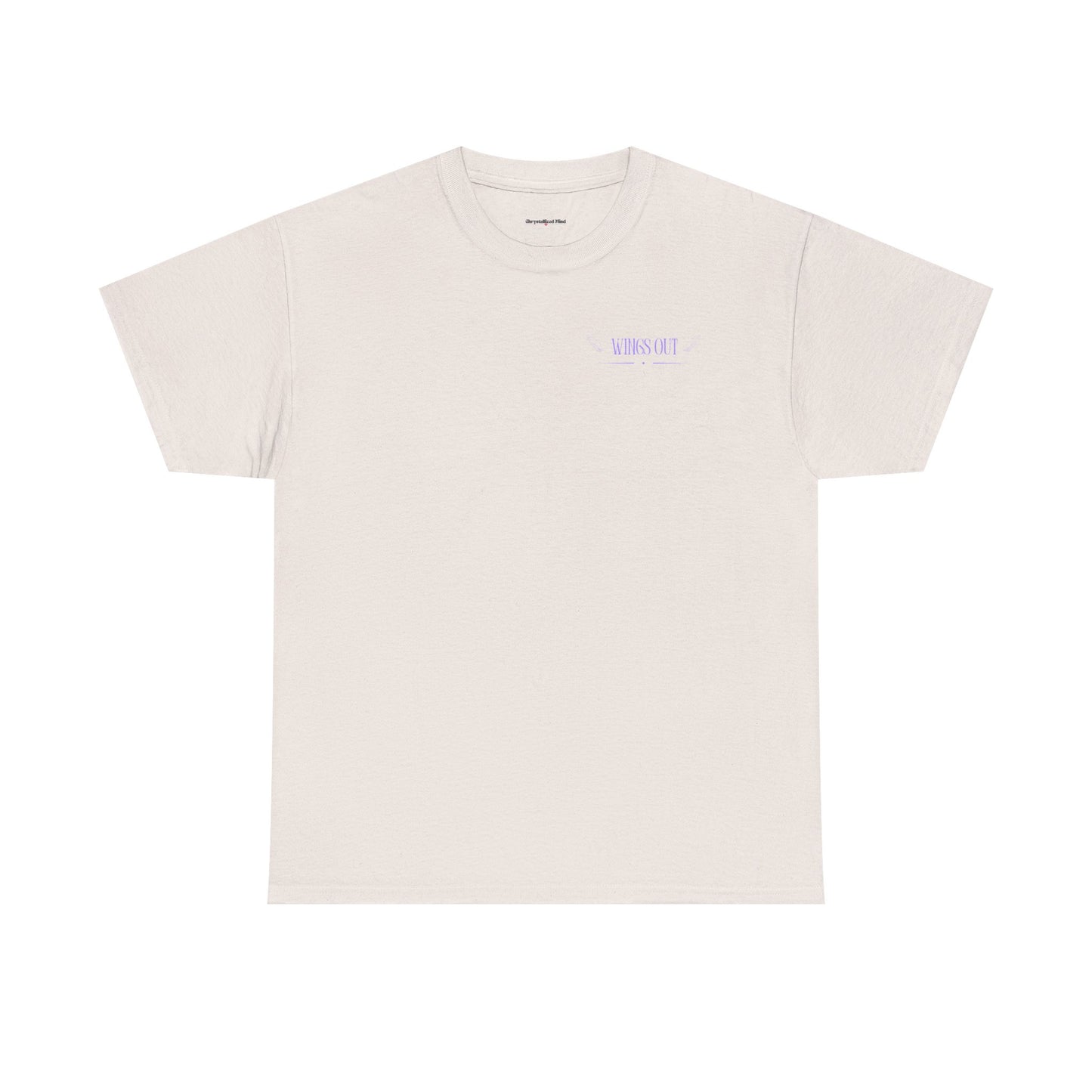 Angel Unisex Heavy Cotton Tee - Inspirational Graphic T-Shirt Purple