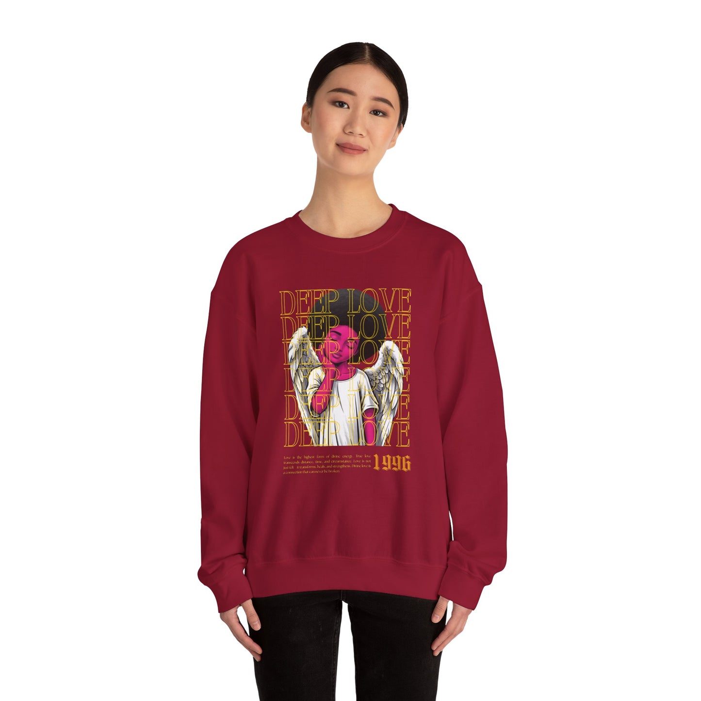 Deep Love Unisex Heavy Blend™ Crewneck Sweatshirt - Comfortable Casual Wear for Every Occasion