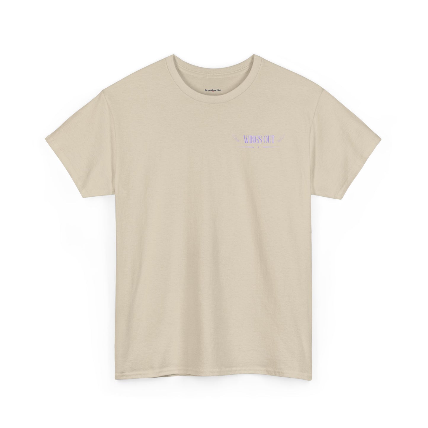 Angel Unisex Heavy Cotton Tee - Inspirational Graphic T-Shirt Purple