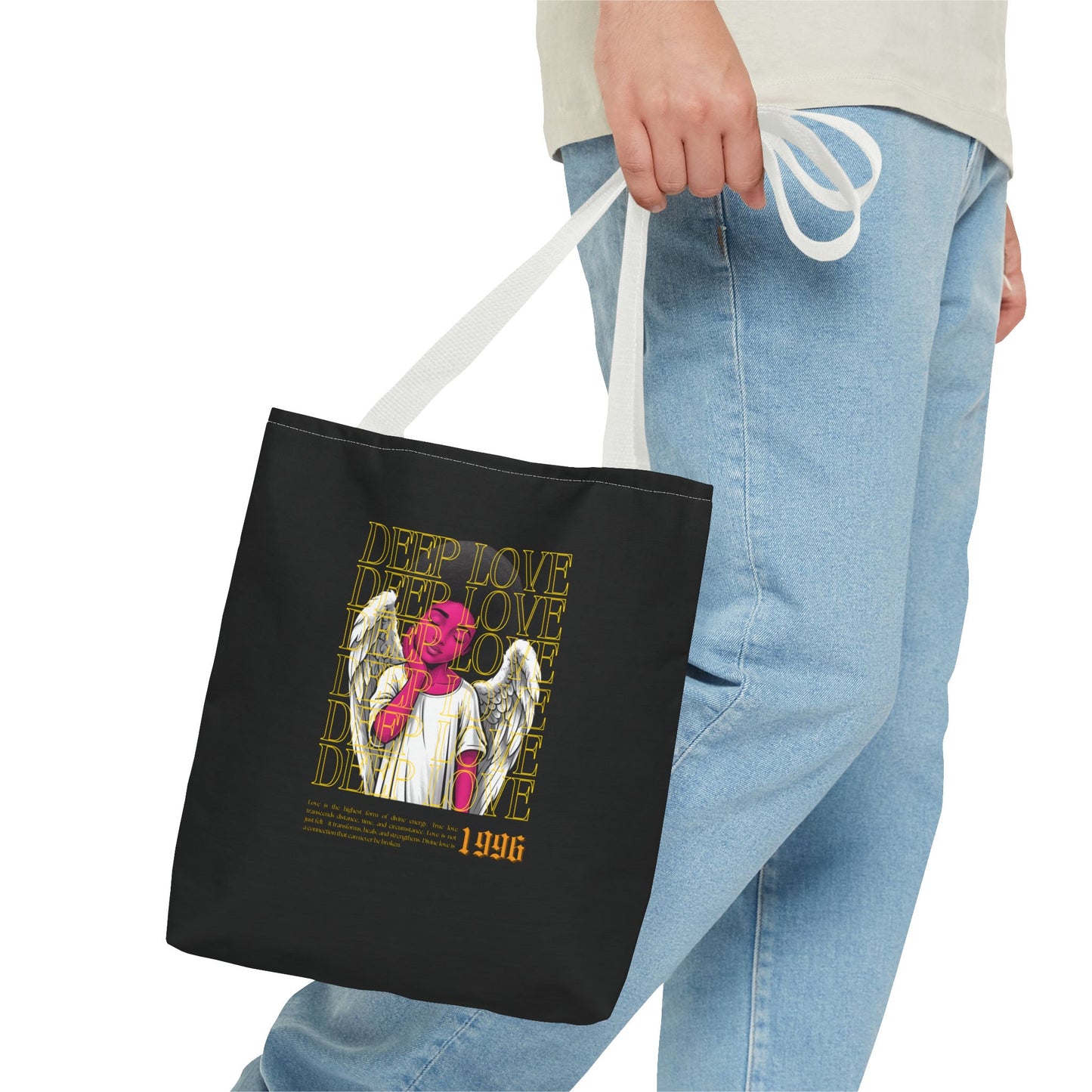 Deep Love Winged Angel Tote Bag - Stylish & Inspirational Everyday Carry