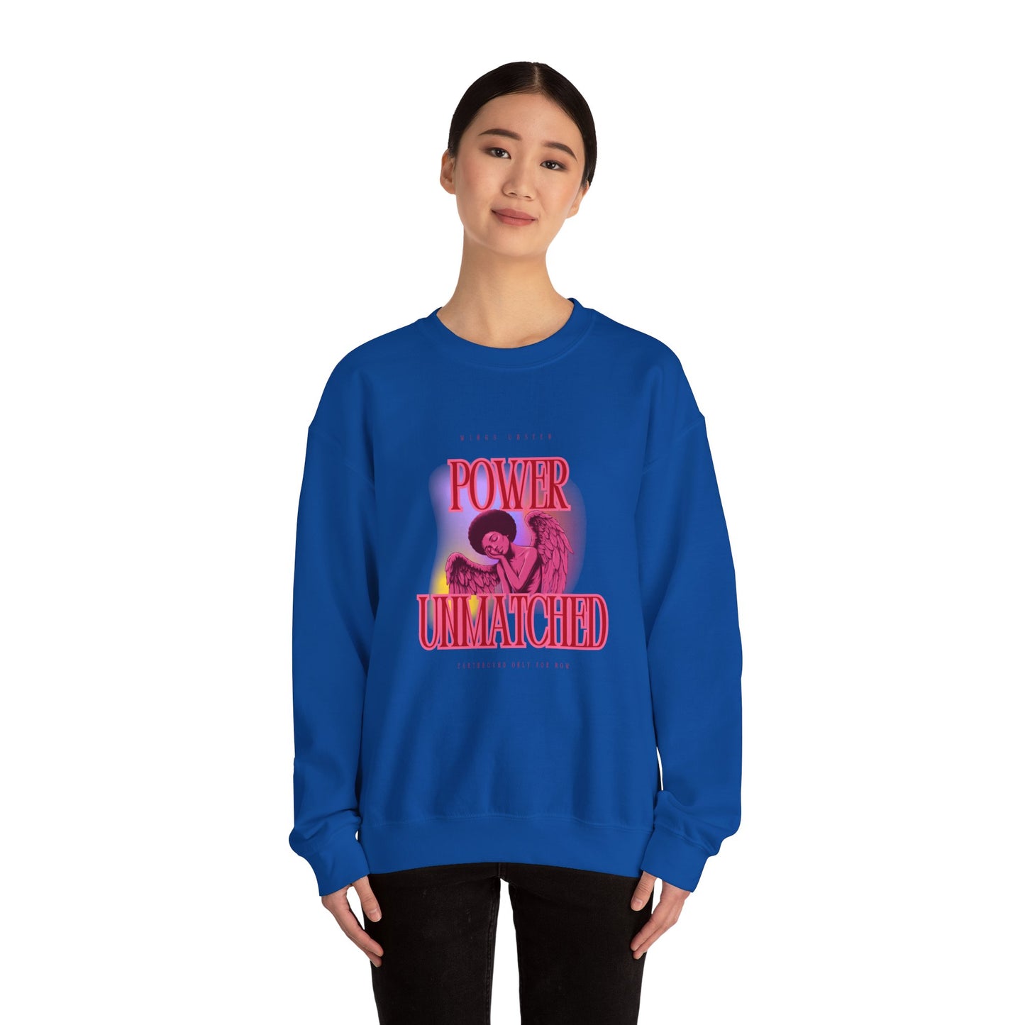 Power Unmatched - Unisex Heavy Blend™ Crewneck Sweatshirt - Comfortable Casual Wear for Every Occasion