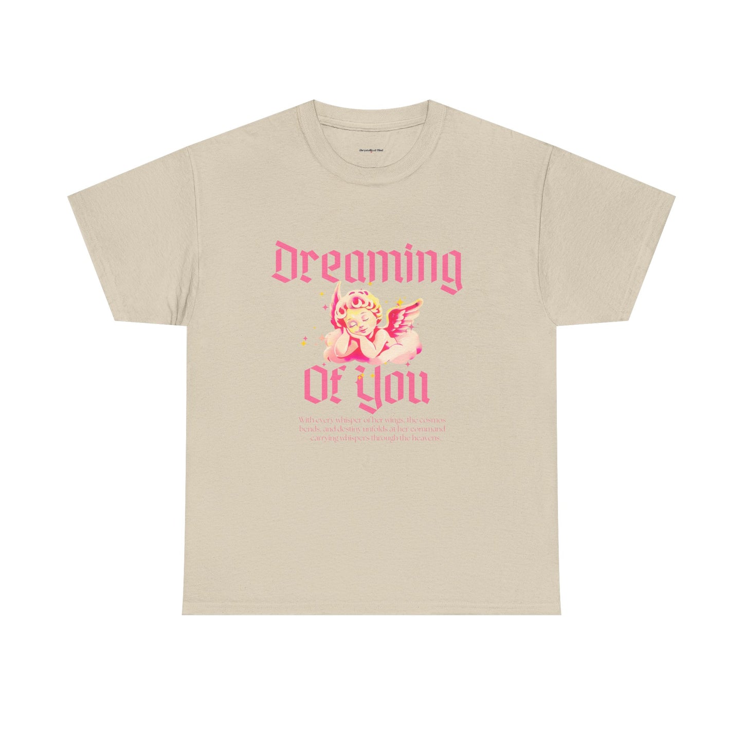 Dreamy Cupid Angel Unisex Heavy Cotton Tee - Inspirational Graphic T-Shirt