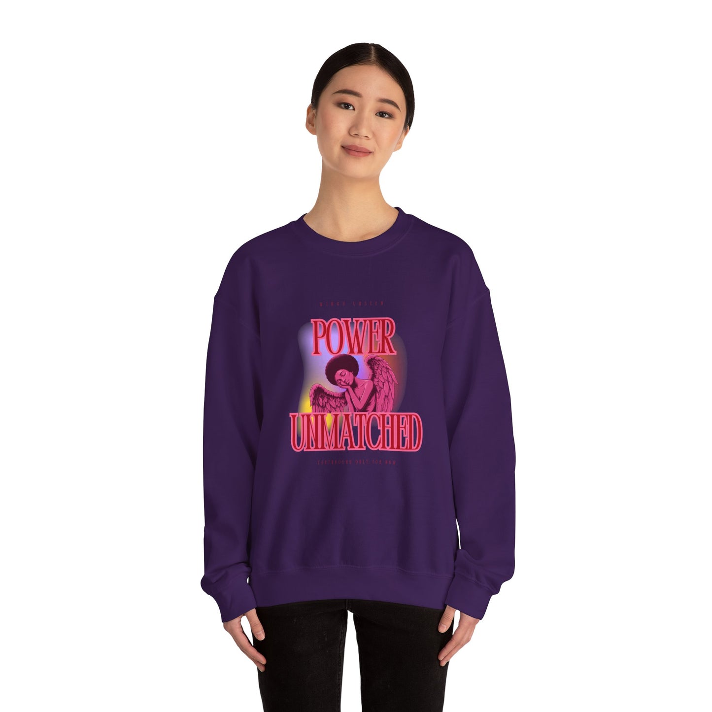 Power Unmatched - Unisex Heavy Blend™ Crewneck Sweatshirt - Comfortable Casual Wear for Every Occasion