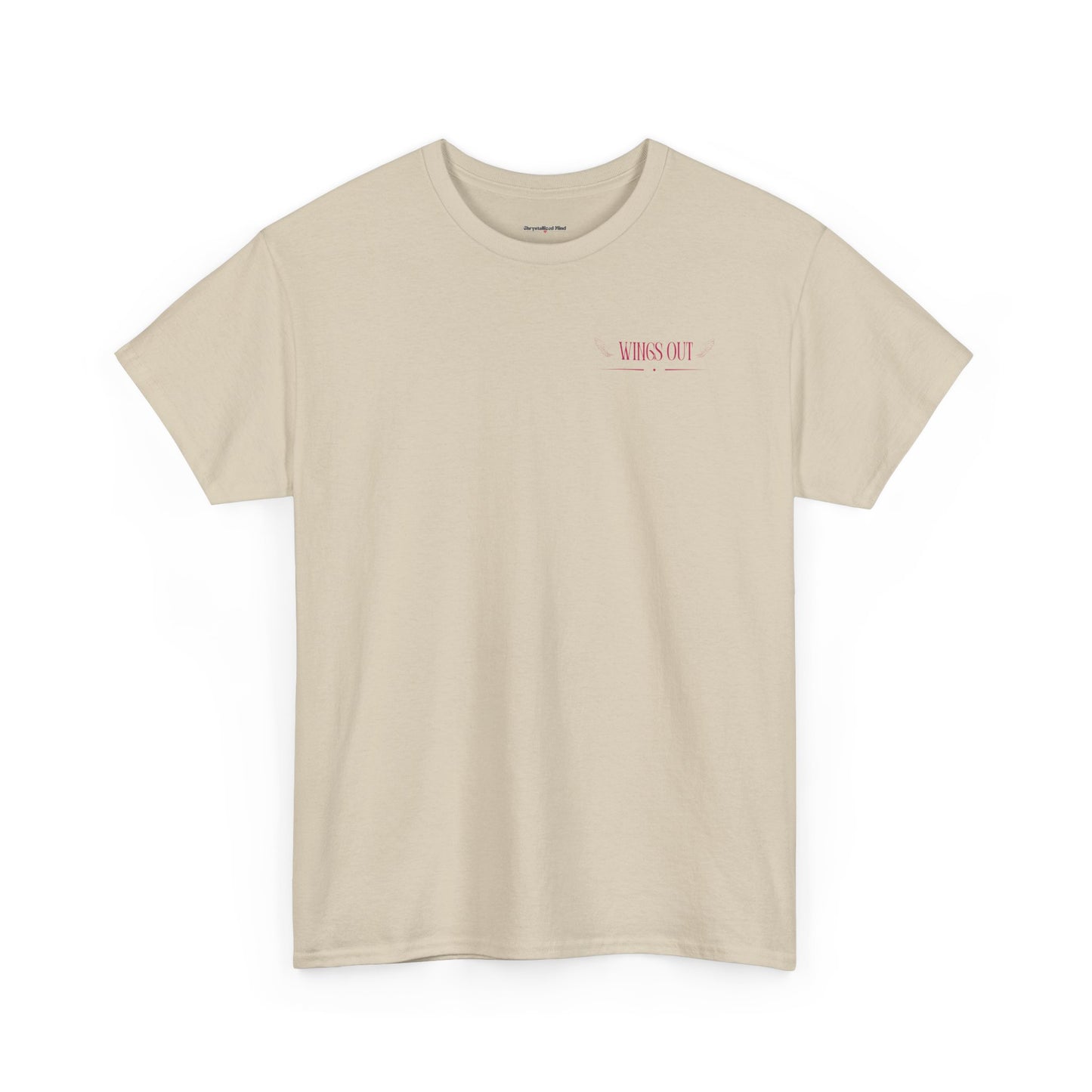 Angel Unisex Heavy Cotton Tee - Inspirational Graphic T-Shirt Pink
