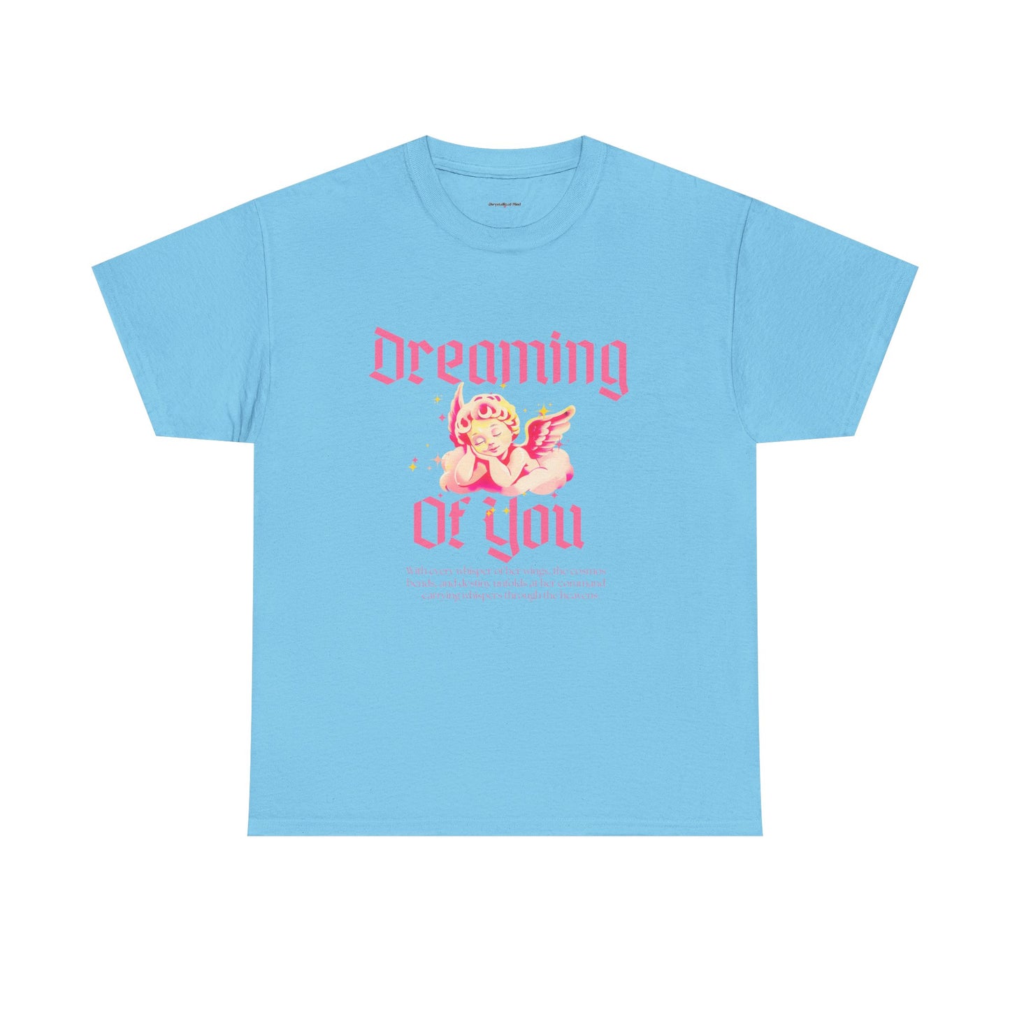 Dreamy Cupid Angel Unisex Heavy Cotton Tee - Inspirational Graphic T-Shirt