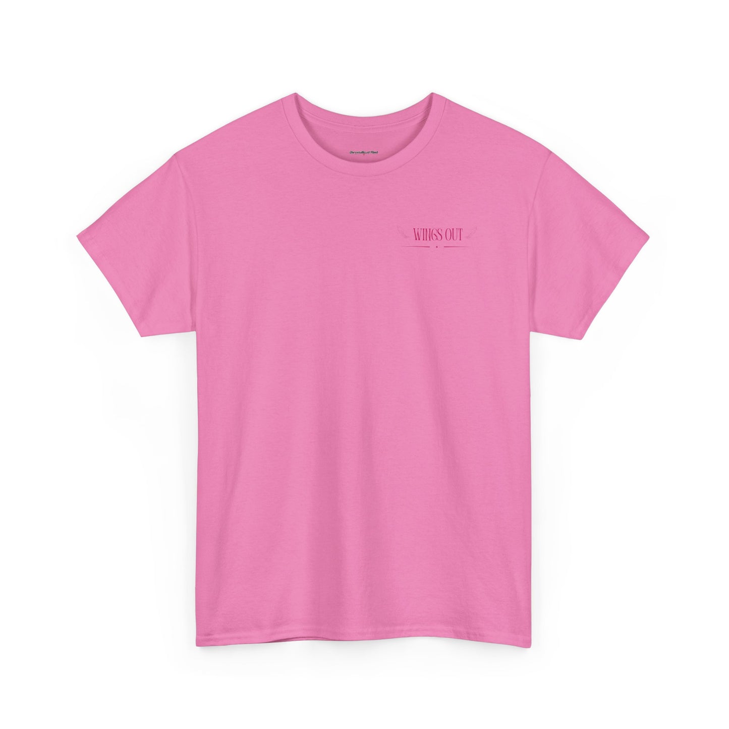 Angel Unisex Heavy Cotton Tee - Inspirational Graphic T-Shirt Pink