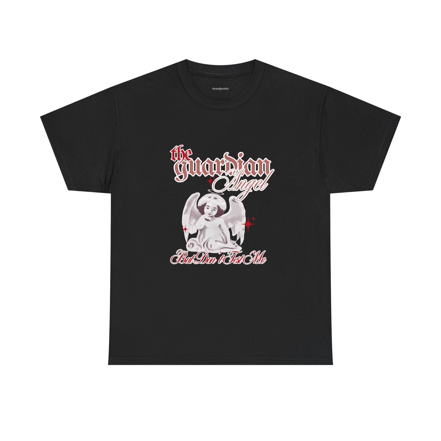 Guardian Angel Unisex Heavy Cotton Tee - Inspirational Graphic T-Shirt