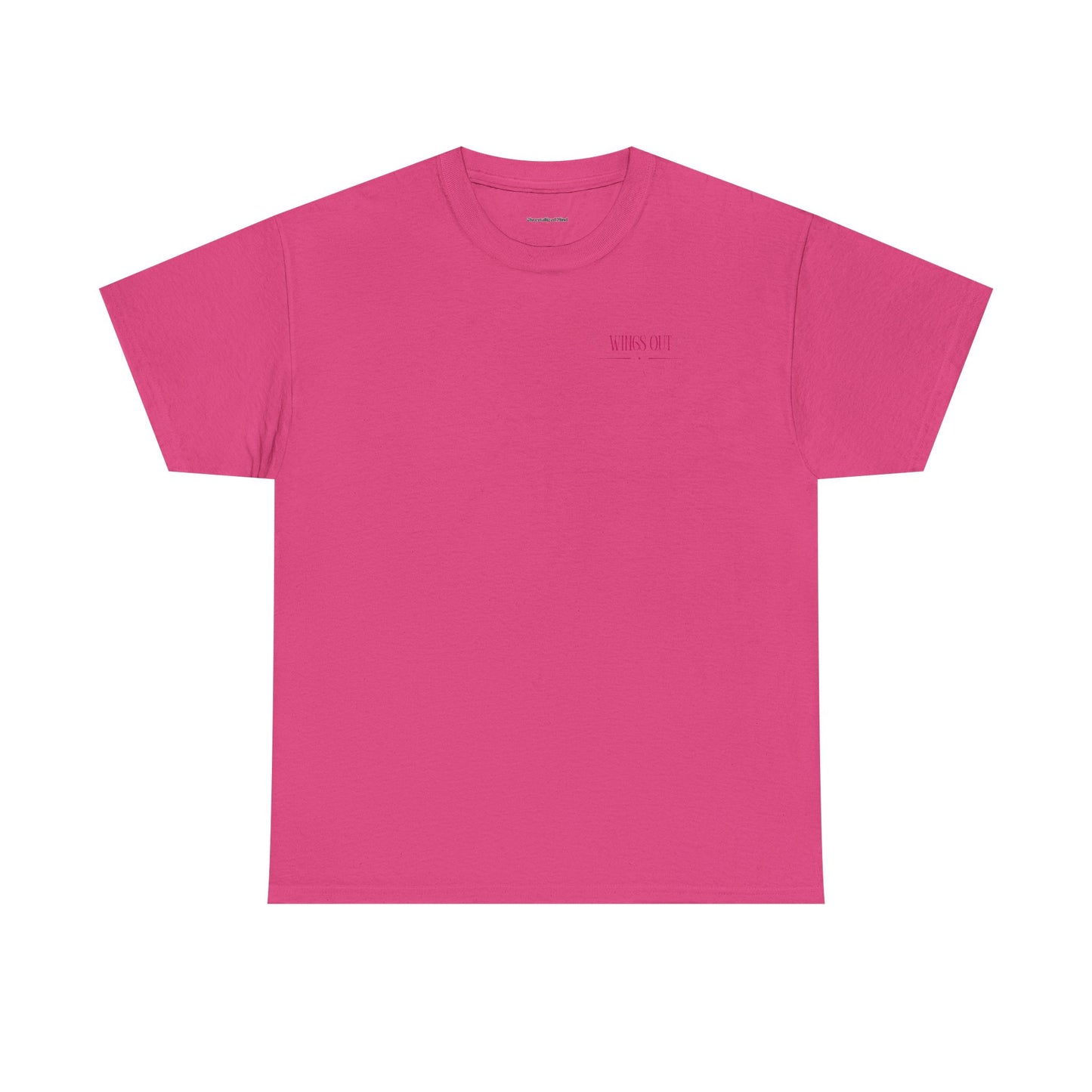 Angel Unisex Heavy Cotton Tee - Inspirational Graphic T-Shirt Pink