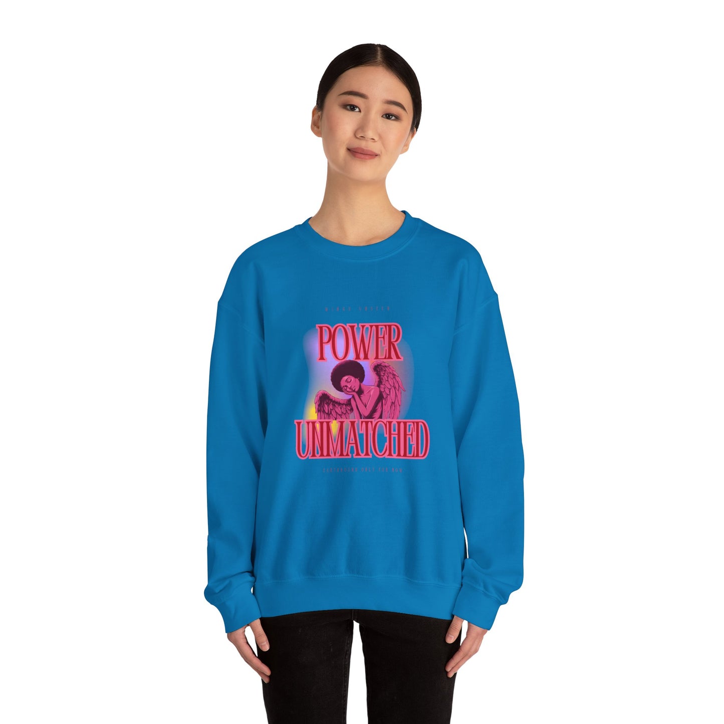 Power Unmatched - Unisex Heavy Blend™ Crewneck Sweatshirt - Comfortable Casual Wear for Every Occasion
