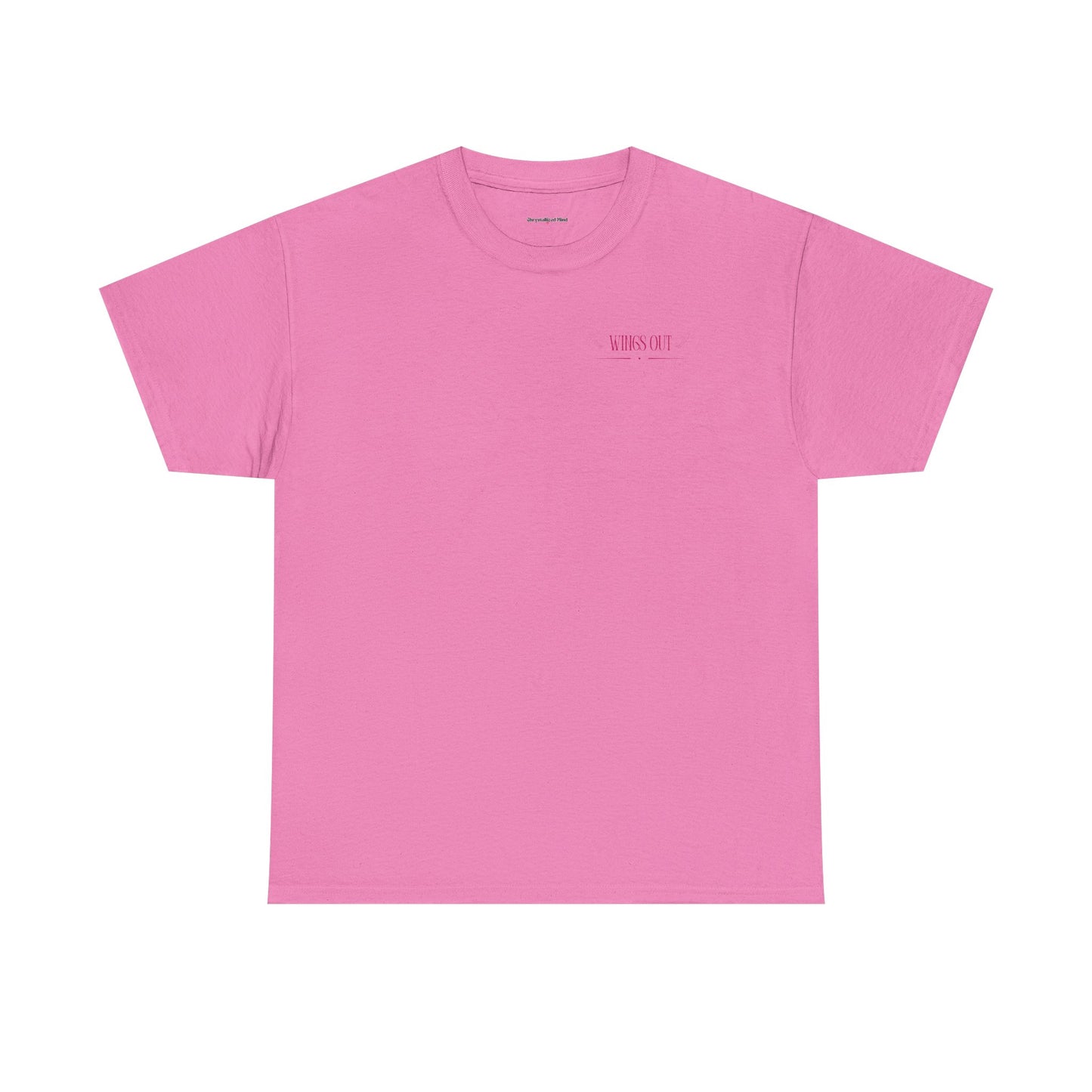 Angel Unisex Heavy Cotton Tee - Inspirational Graphic T-Shirt Pink