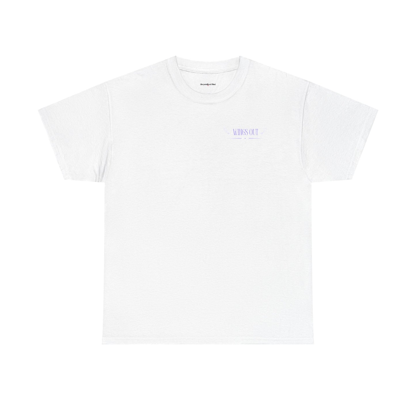 Angel Unisex Heavy Cotton Tee - Inspirational Graphic T-Shirt Purple