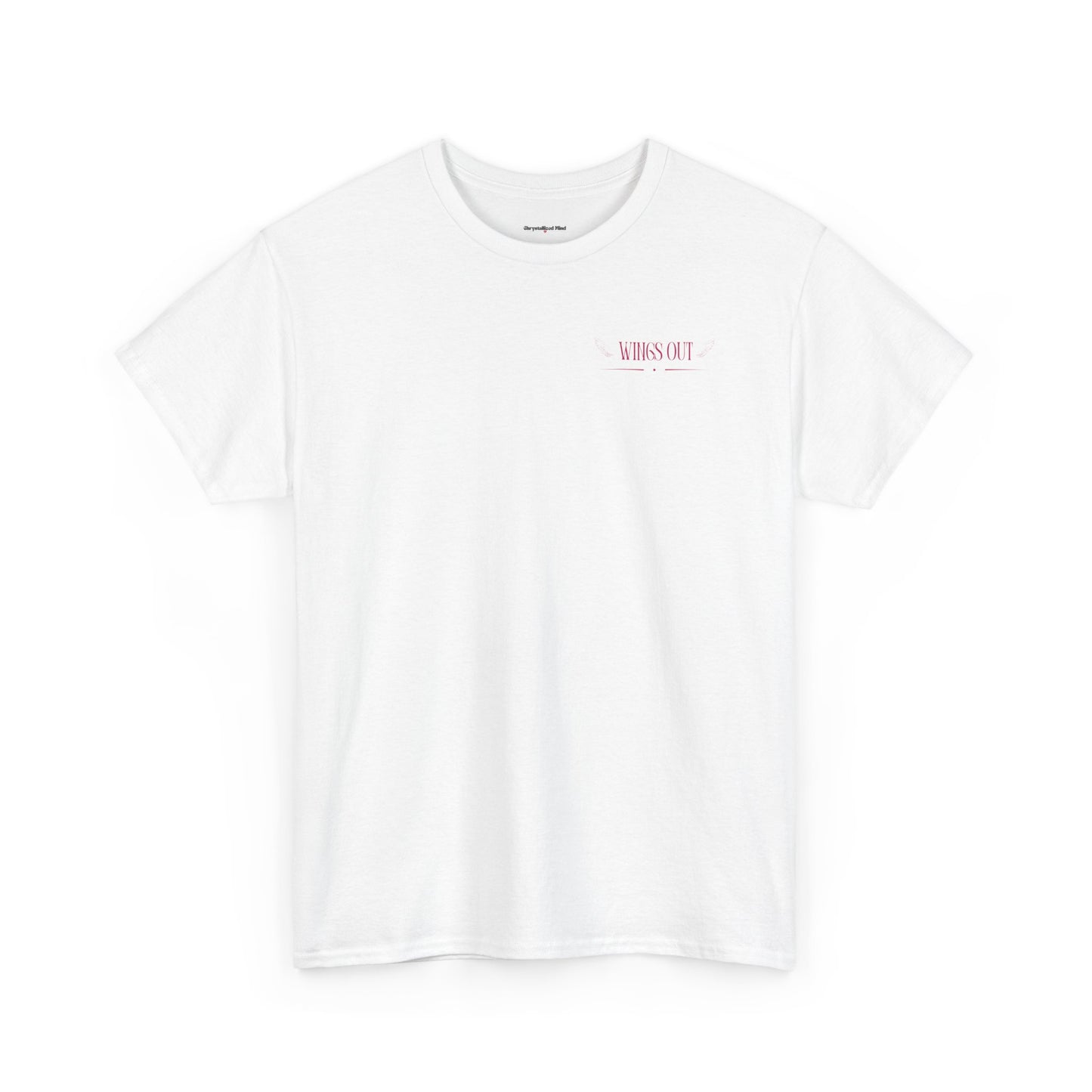 Angel Unisex Heavy Cotton Tee - Inspirational Graphic T-Shirt Pink