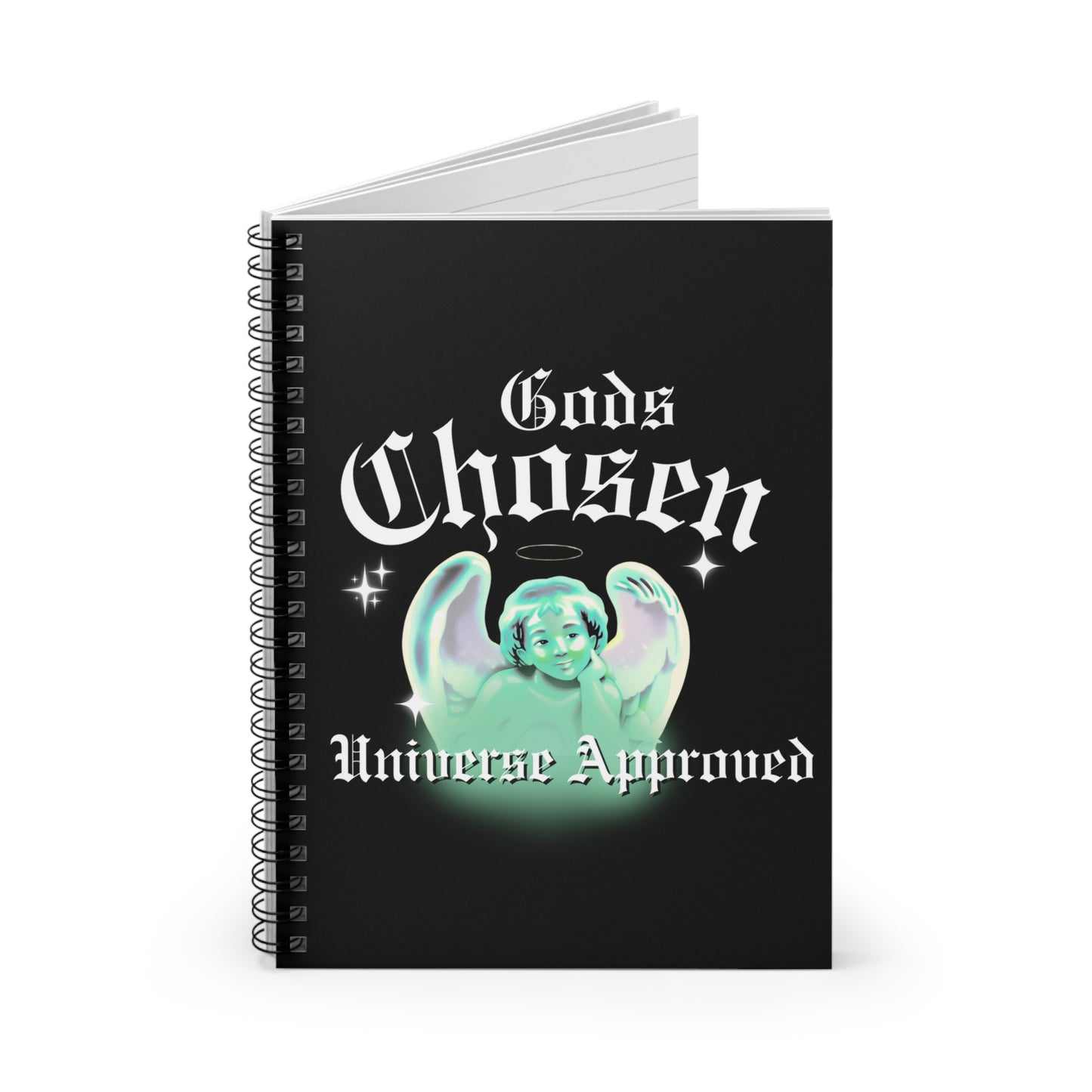 Ruled Line Spiral Notebook - Gods Chosen Universe Approved