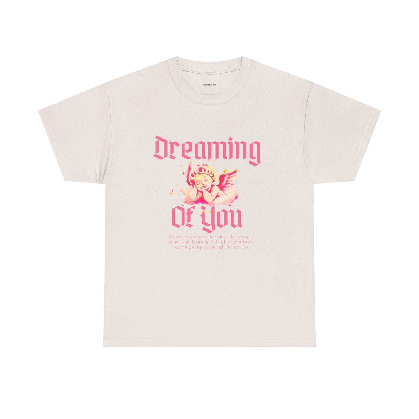 Dreamy Cupid Angel Unisex Heavy Cotton Tee - Inspirational Graphic T-Shirt