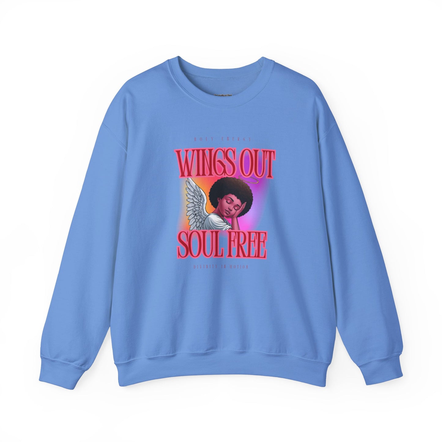 Wings Out Doubts Gone Unisex Heavy Blend™ Crewneck Sweatshirt - Comfortable Casual Wear for Every Occasion