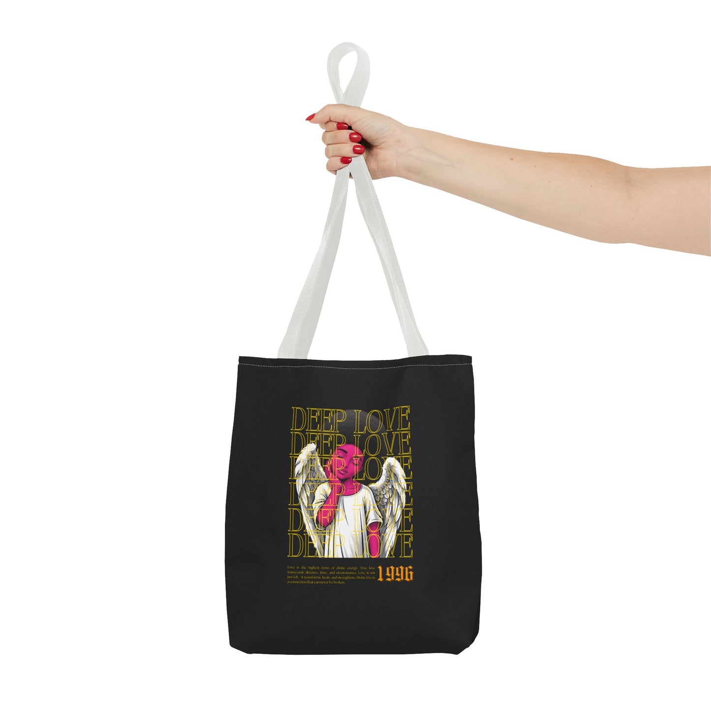 Deep Love Winged Angel Tote Bag - Stylish & Inspirational Everyday Carry