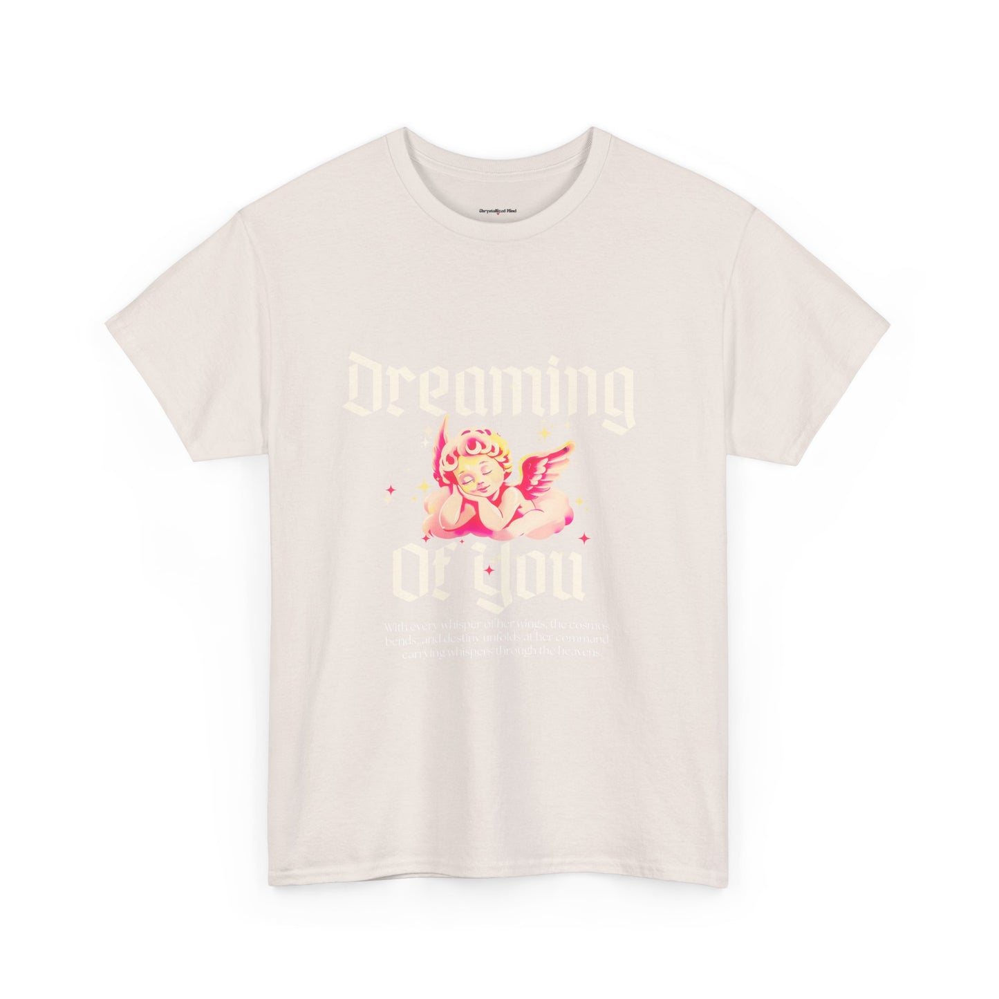 Dreamy Cupid Angel Unisex Heavy Cotton Tee - Inspirational Graphic T-Shirt