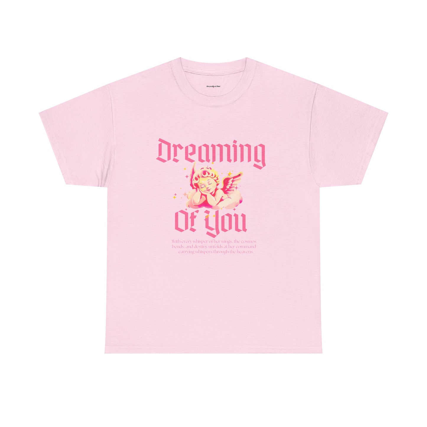Dreamy Cupid Angel Unisex Heavy Cotton Tee - Inspirational Graphic T-Shirt