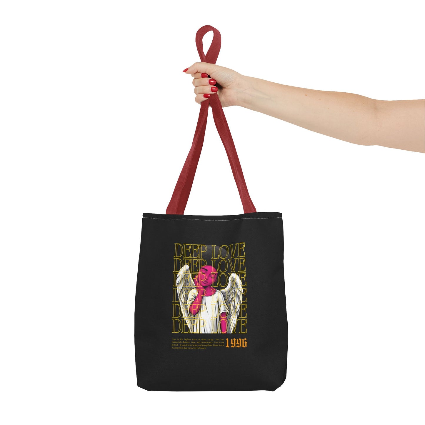 Deep Love Winged Angel Tote Bag - Stylish & Inspirational Everyday Carry