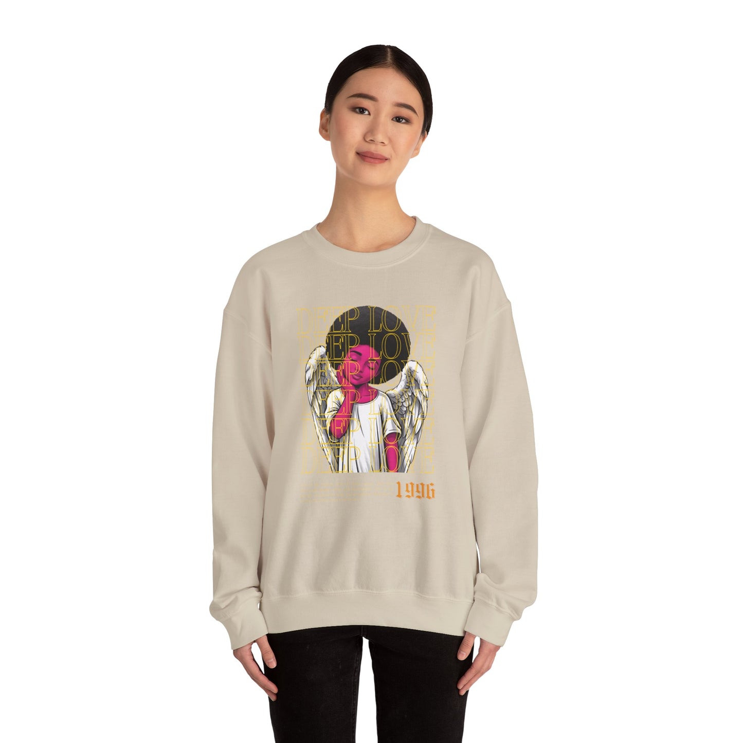 Deep Love Unisex Heavy Blend™ Crewneck Sweatshirt - Comfortable Casual Wear for Every Occasion